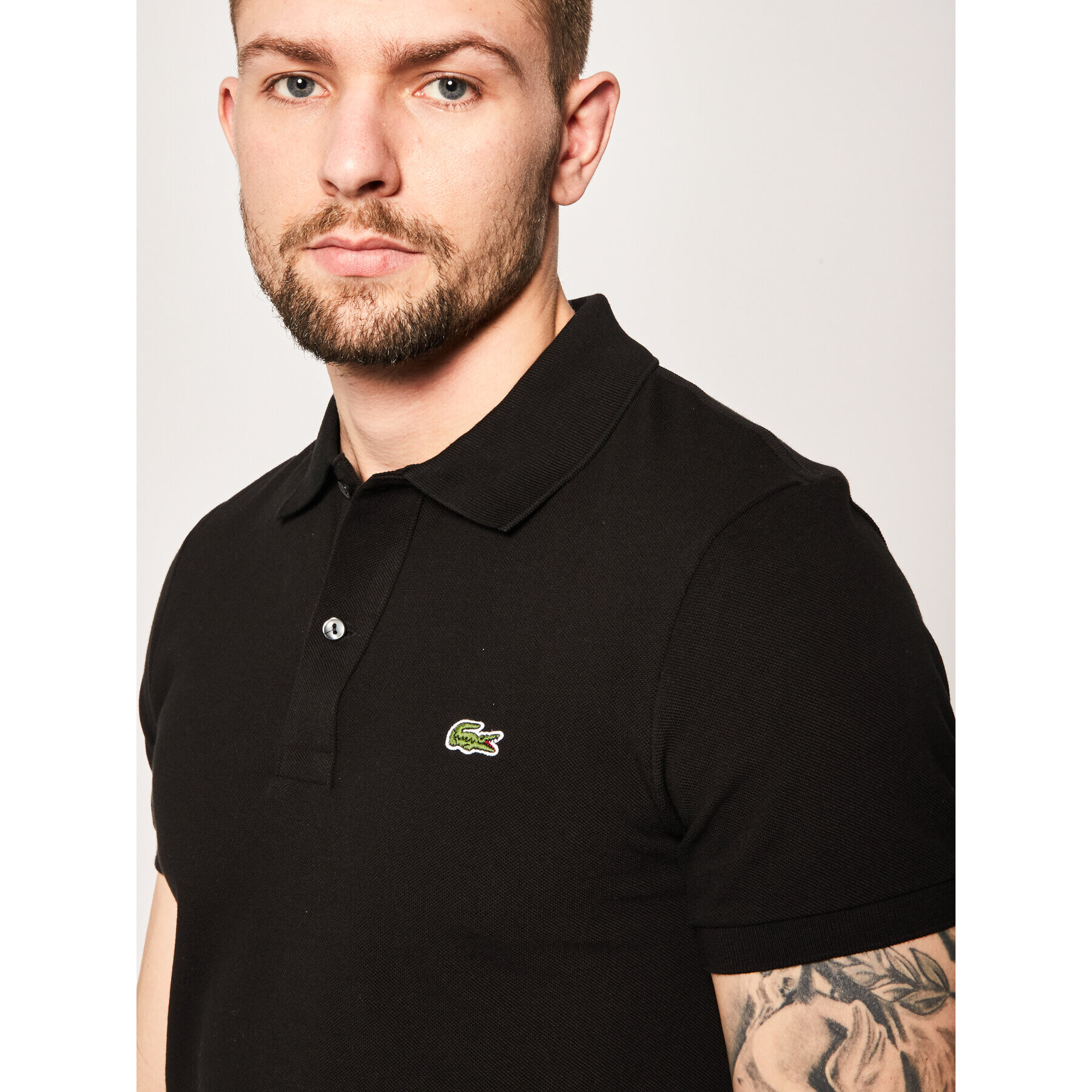 Lacoste Tricou polo PH4012 Negru Slim Fit - Pled.ro