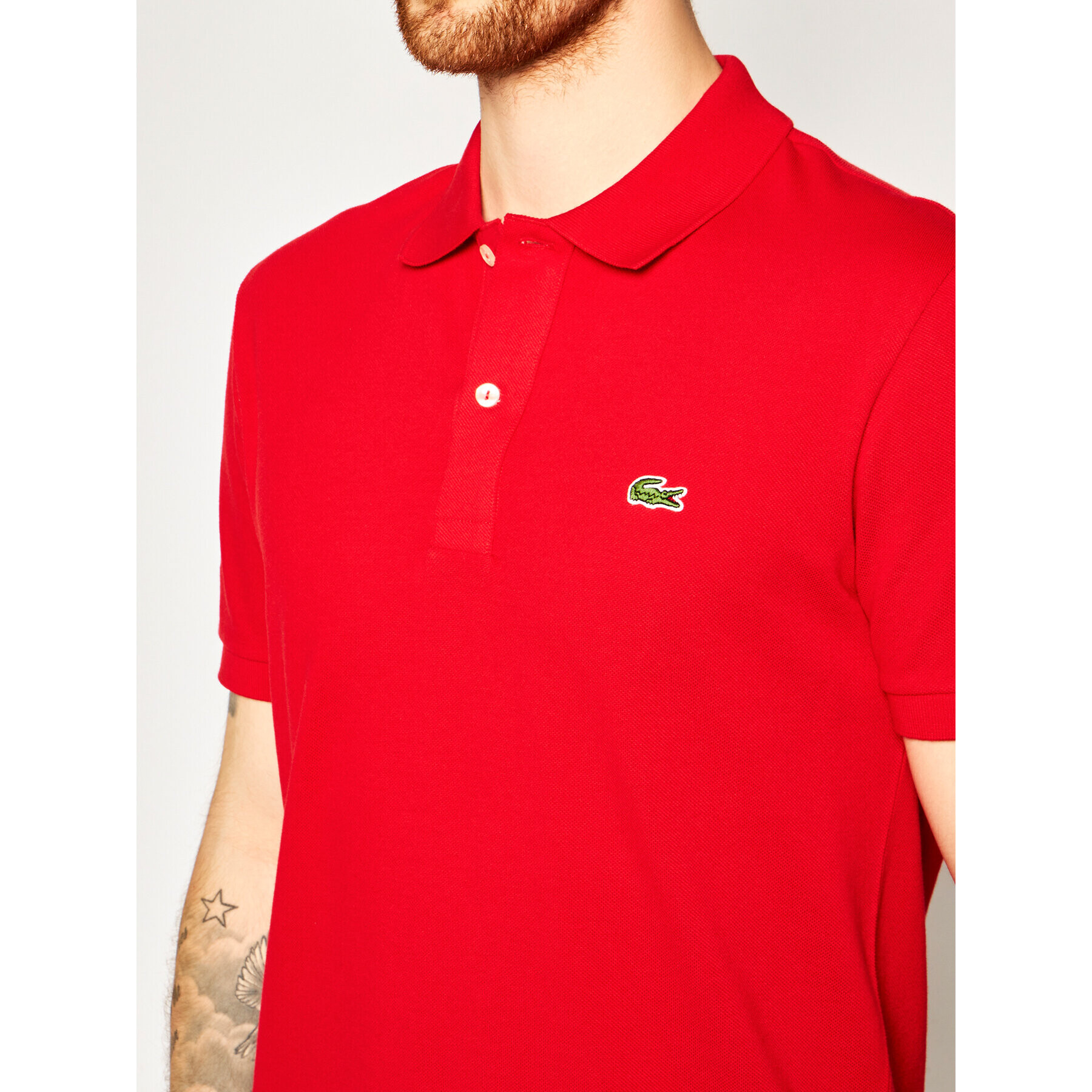 Lacoste Tricou polo PH4012 Roșu Slim Fit - Pled.ro