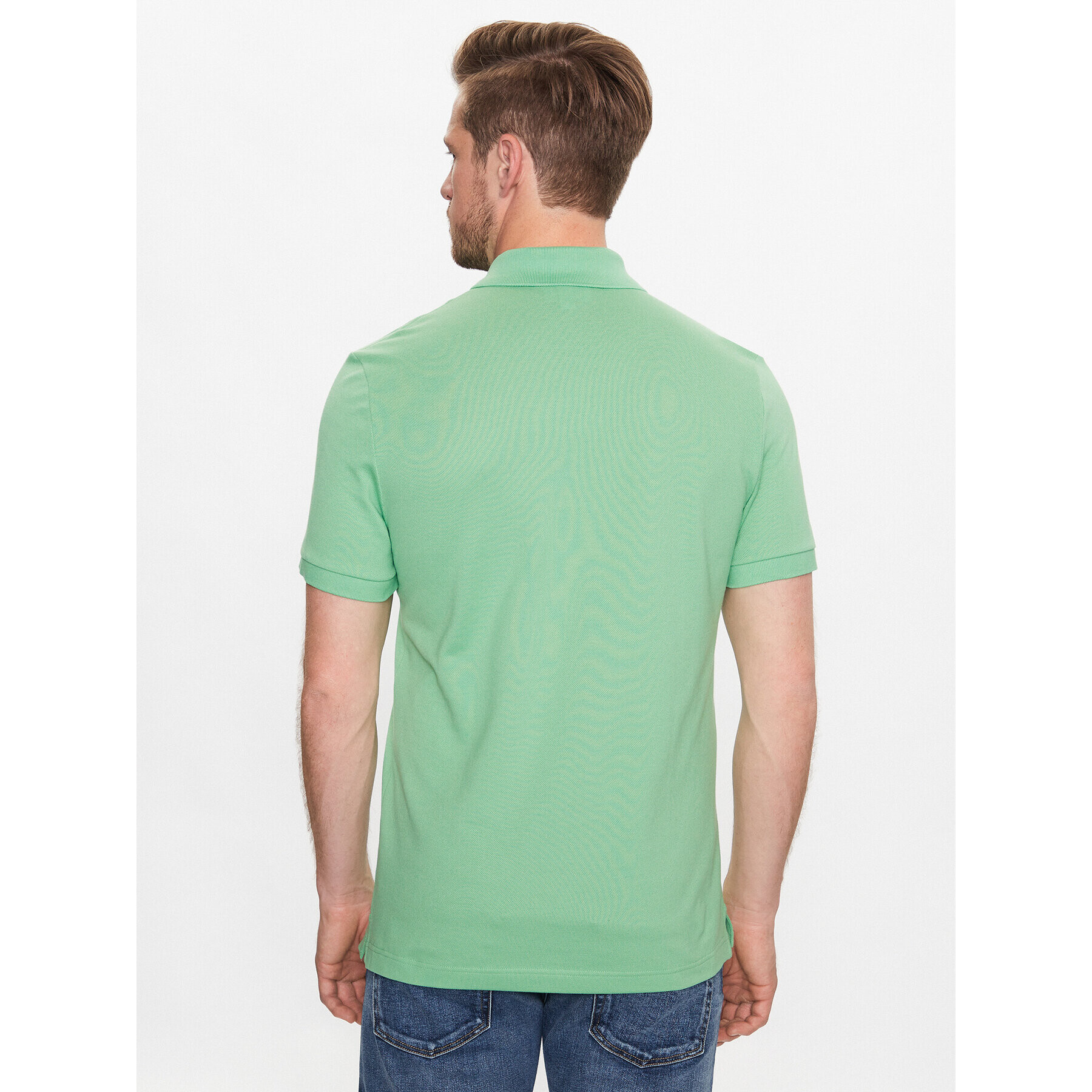 Lacoste Tricou polo PH4012 Verde Regular Fit - Pled.ro