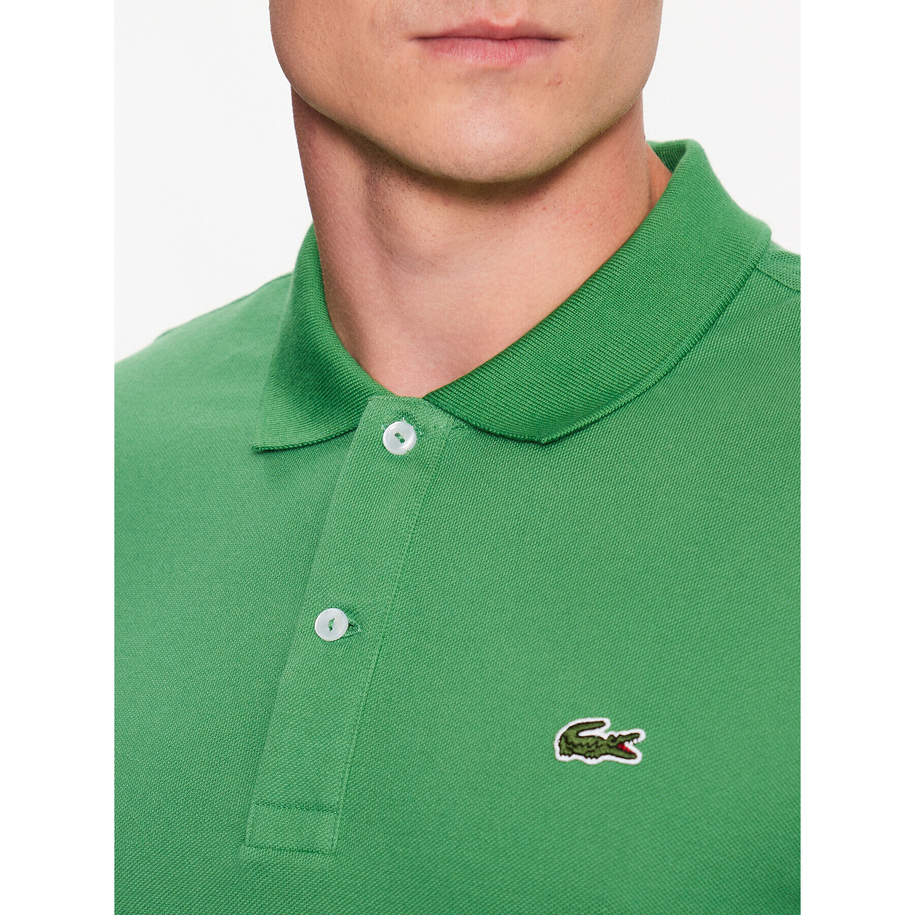 Lacoste Tricou polo PH4012 Verde Regular Fit - Pled.ro