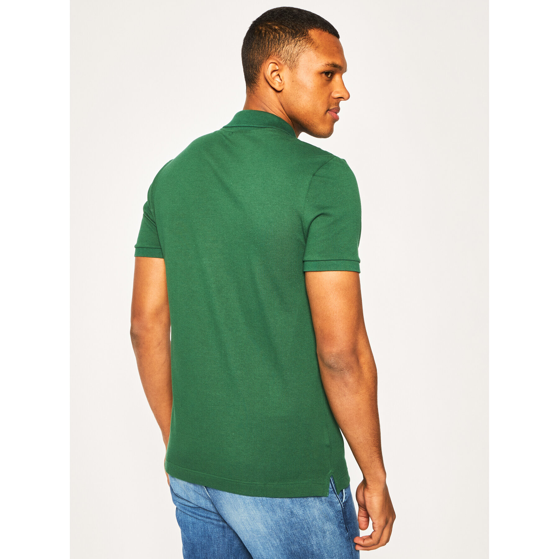 Lacoste Tricou polo PH4012 Verde Slim Fit - Pled.ro