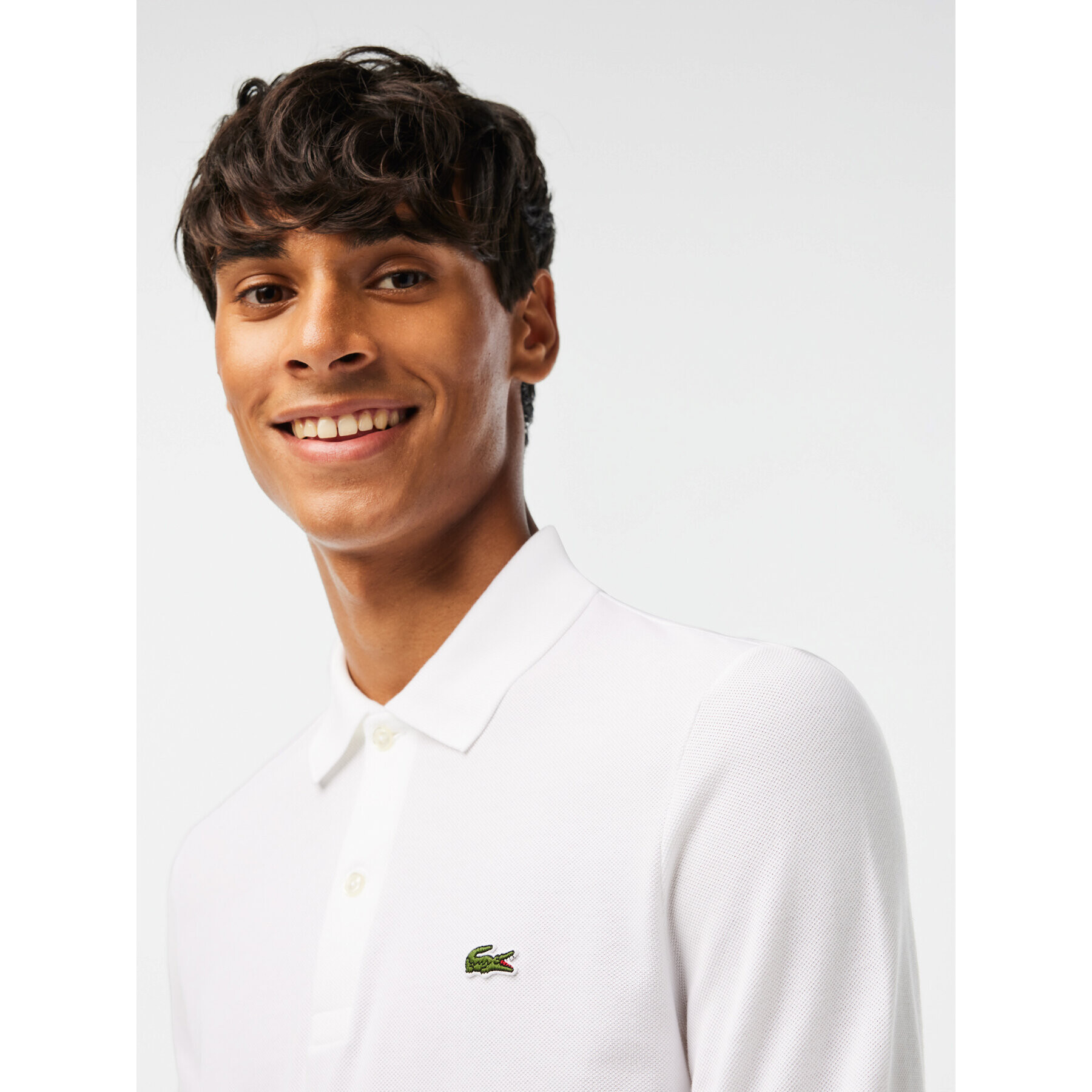 Lacoste Tricou polo PH4013 Alb Regular Fit - Pled.ro