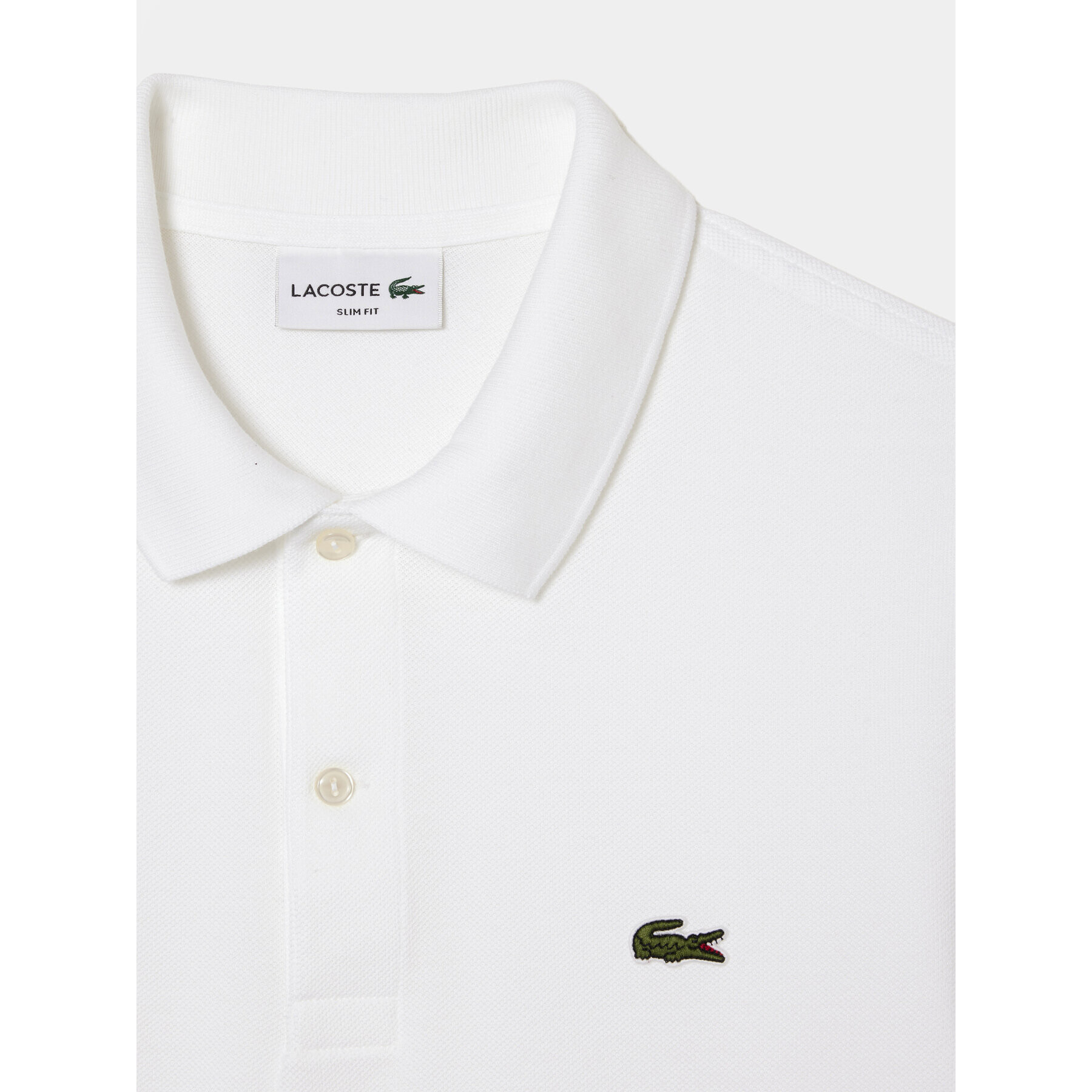 Lacoste Tricou polo PH4013 Alb Regular Fit - Pled.ro