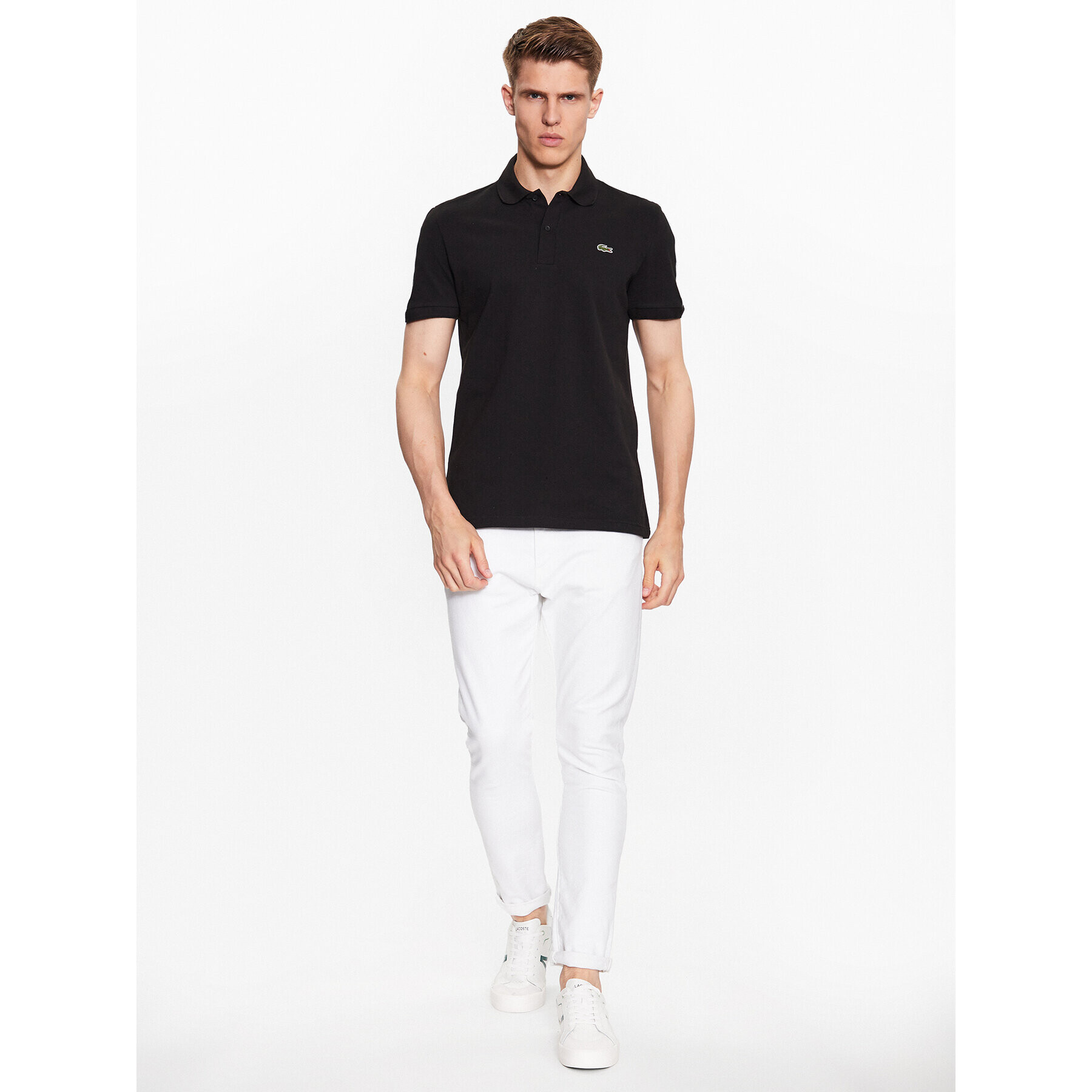 Lacoste Tricou polo PH5075 Negru Regular Fit - Pled.ro