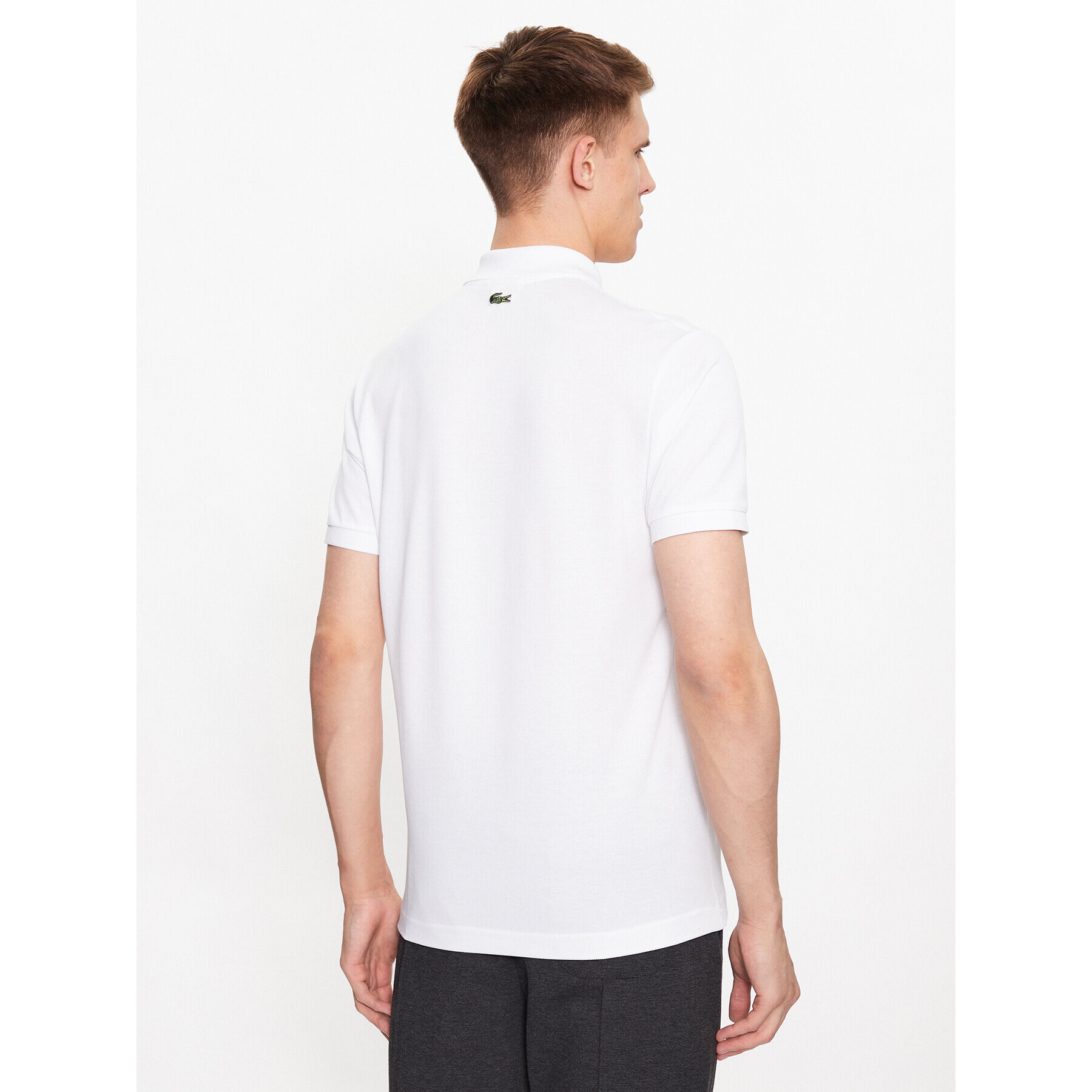 Lacoste Tricou polo PH7057 Alb Regular Fit - Pled.ro