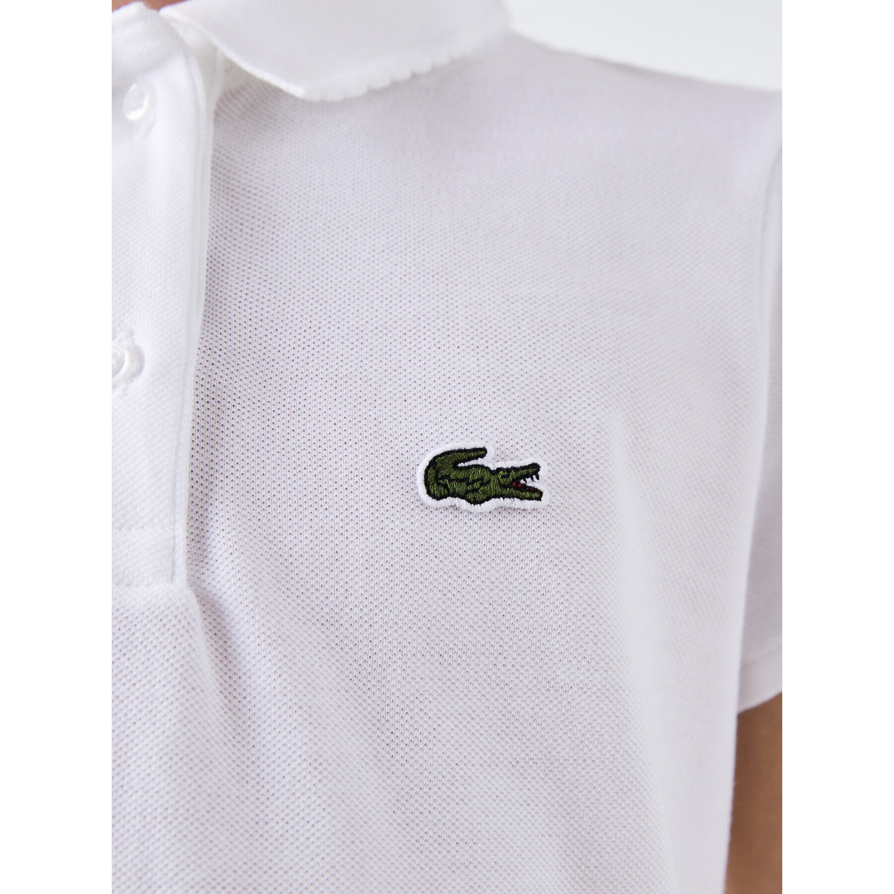 Lacoste Tricou polo PJ3594 Alb Regular Fit - Pled.ro