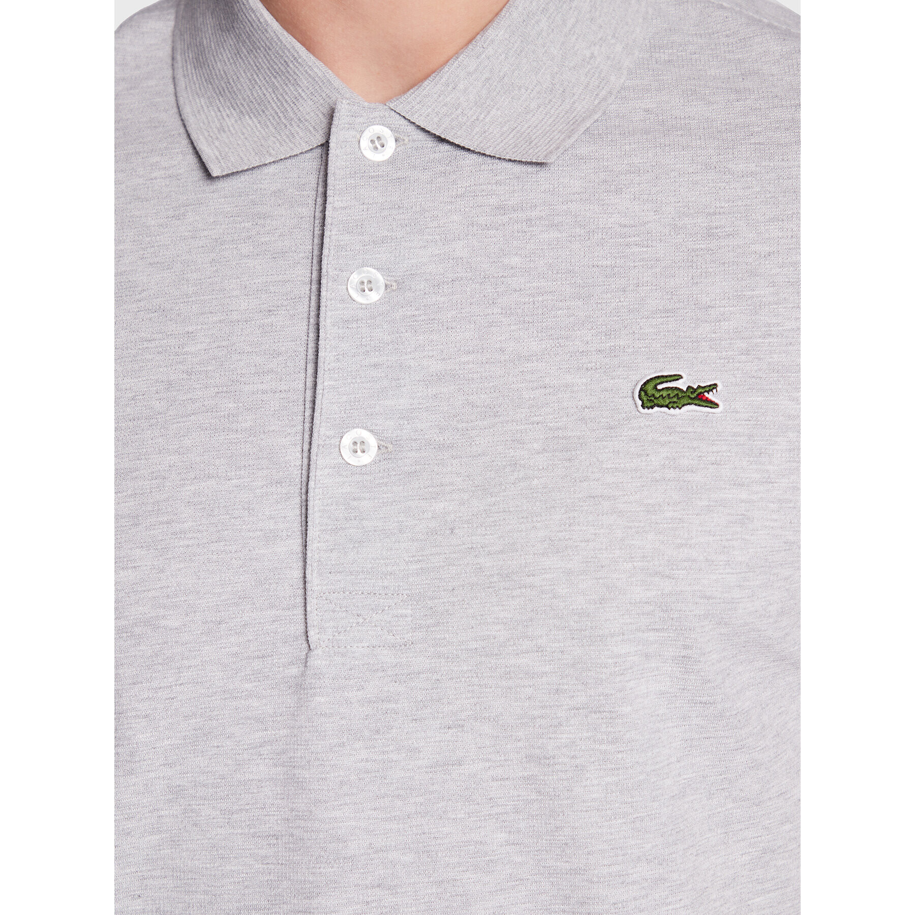 Lacoste Tricou polo YH4801 Gri Slim Fit - Pled.ro