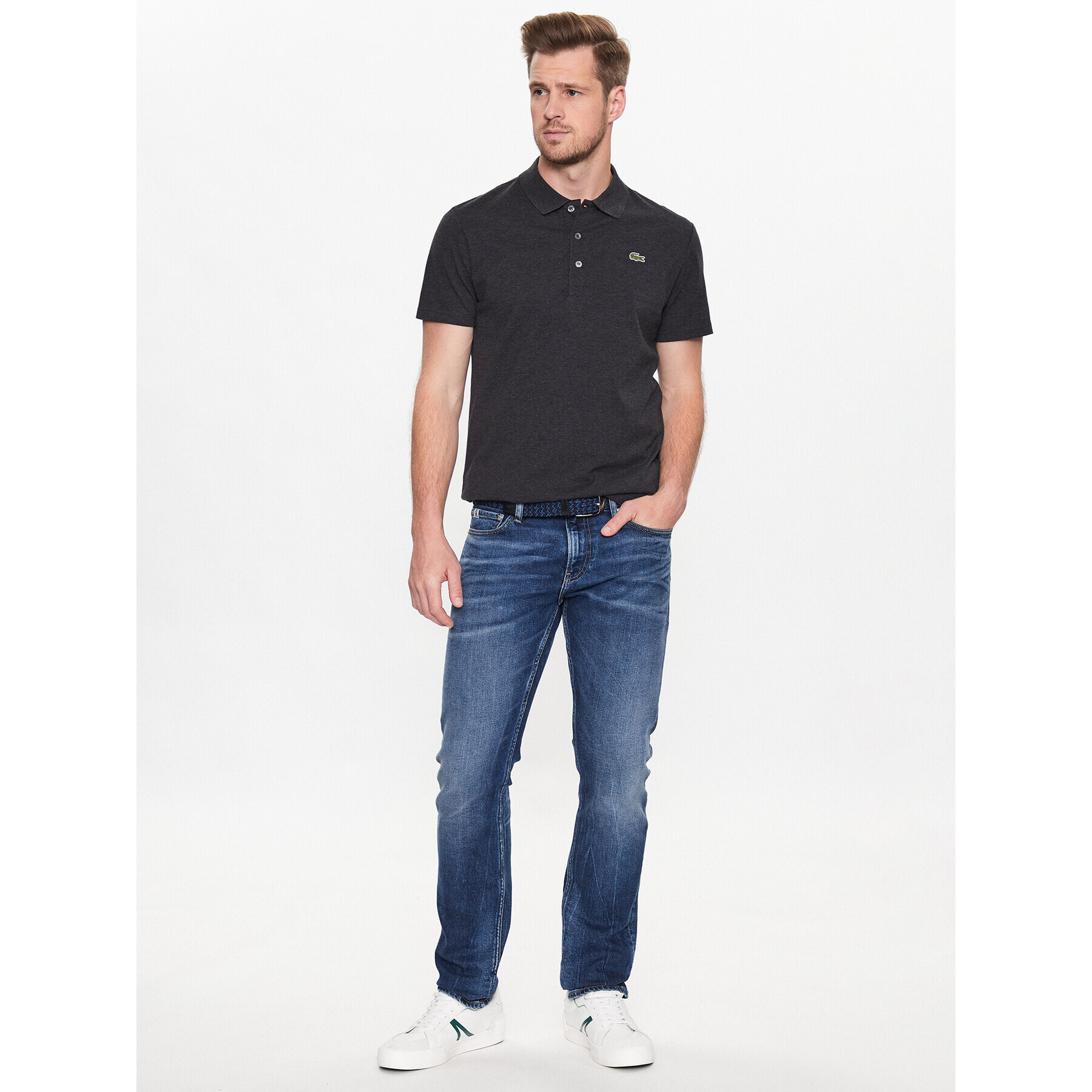 Lacoste Tricou polo YH4801 Negru Regular Fit - Pled.ro