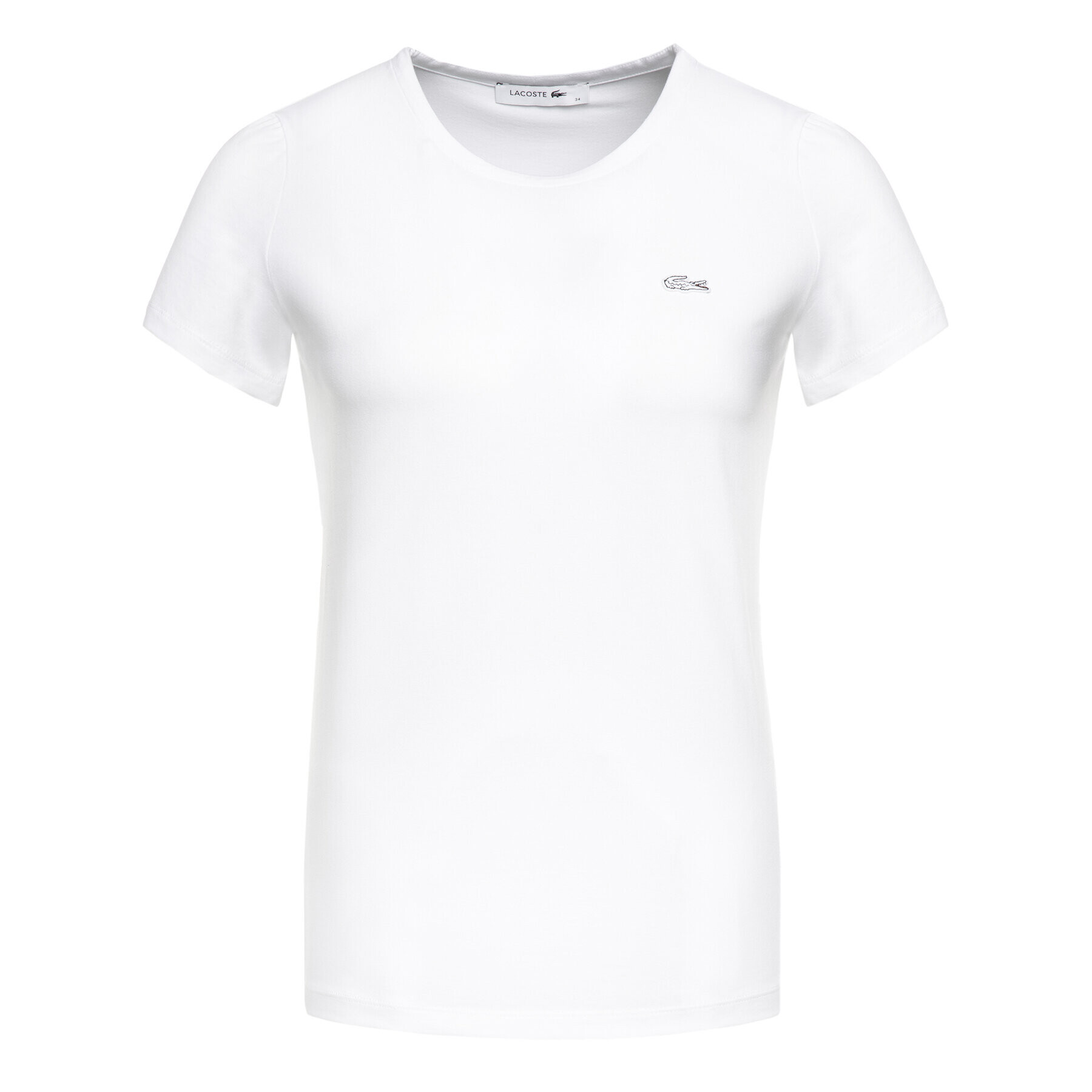 Lacoste Tricou TF0998 Alb Regular Fit - Pled.ro