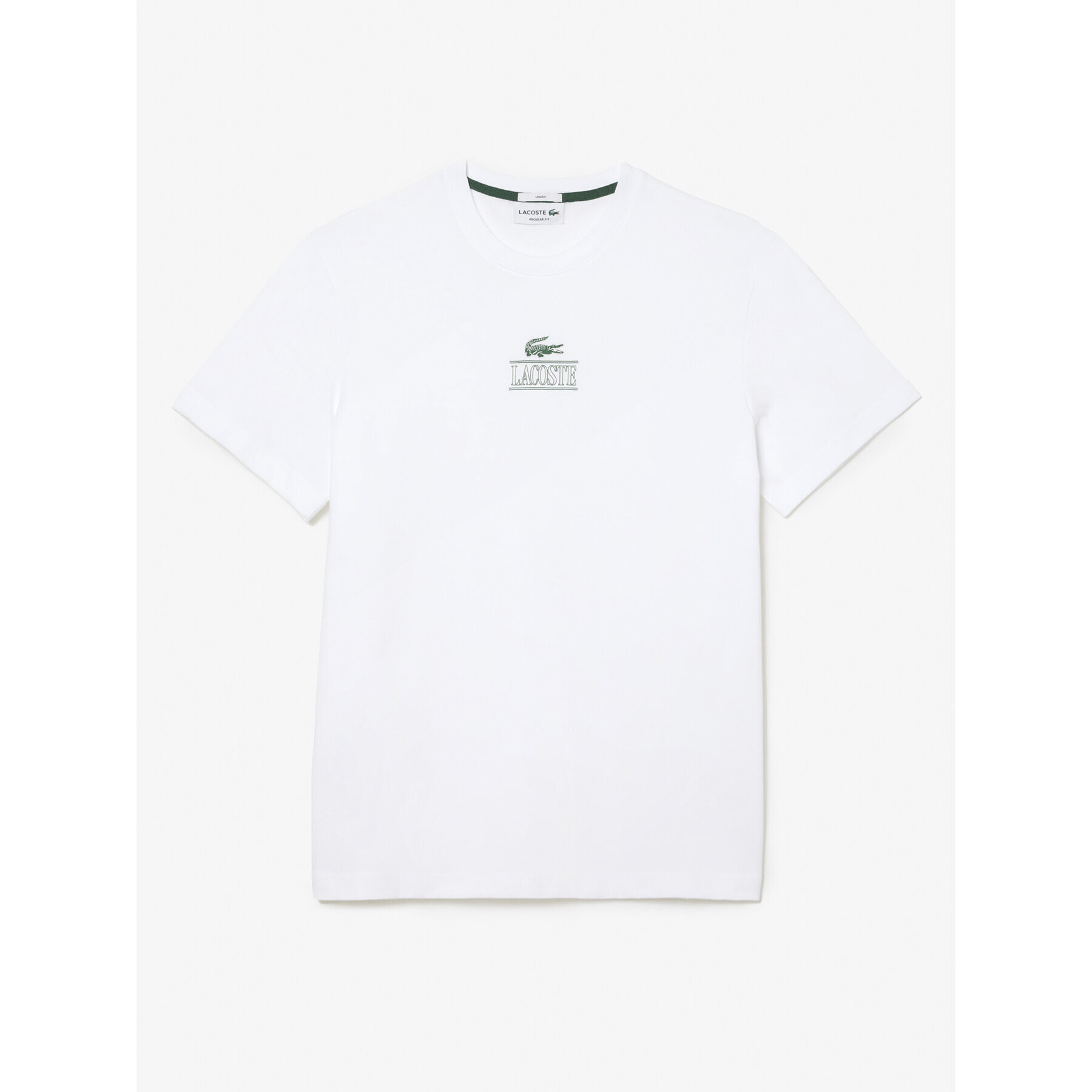 Lacoste Tricou TH1147 Alb Regular Fit - Pled.ro