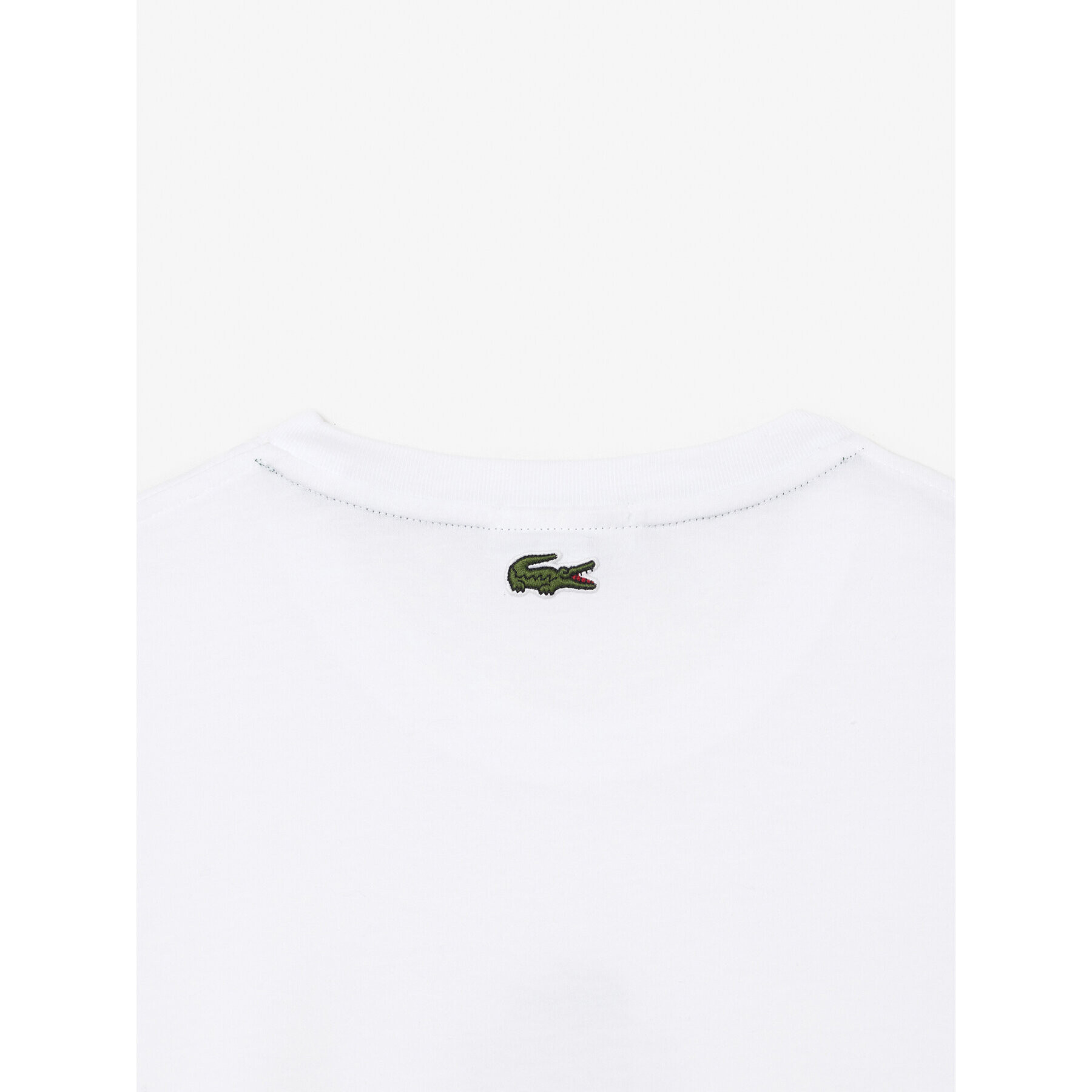 Lacoste Tricou TH1147 Alb Regular Fit - Pled.ro