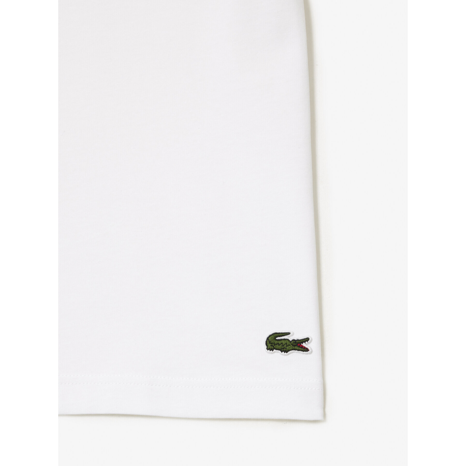 Lacoste Tricou TH1285 Alb Regular Fit - Pled.ro