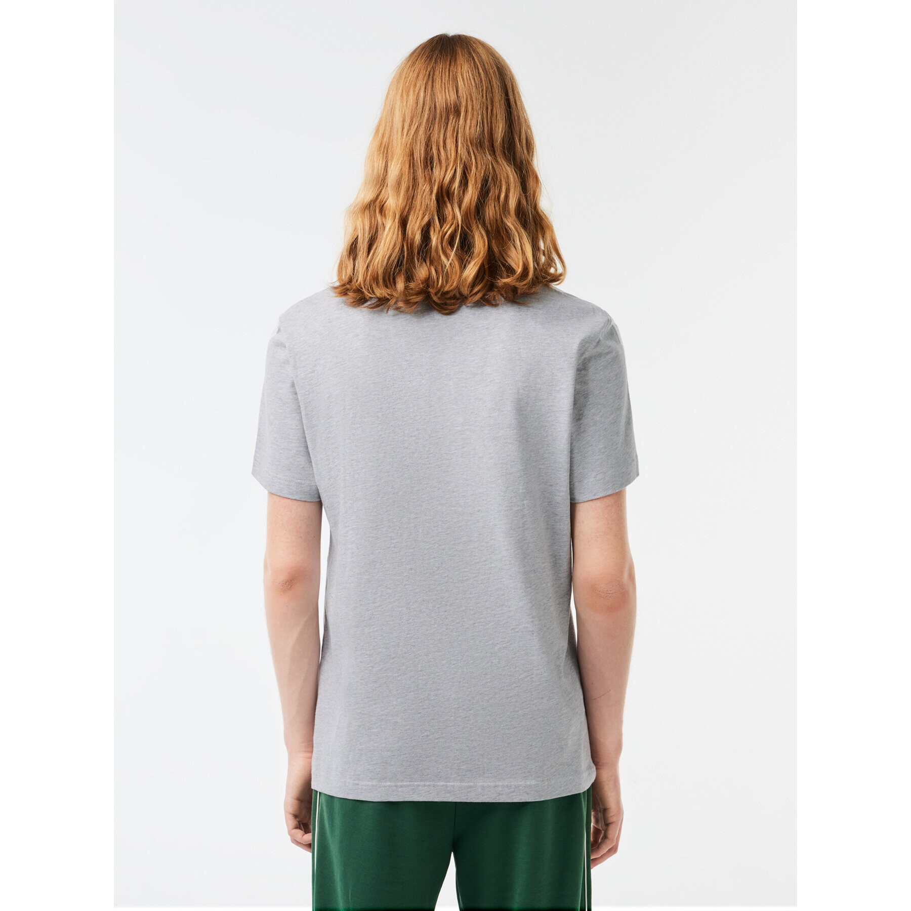 Lacoste Tricou TH1285 Gri Regular Fit - Pled.ro