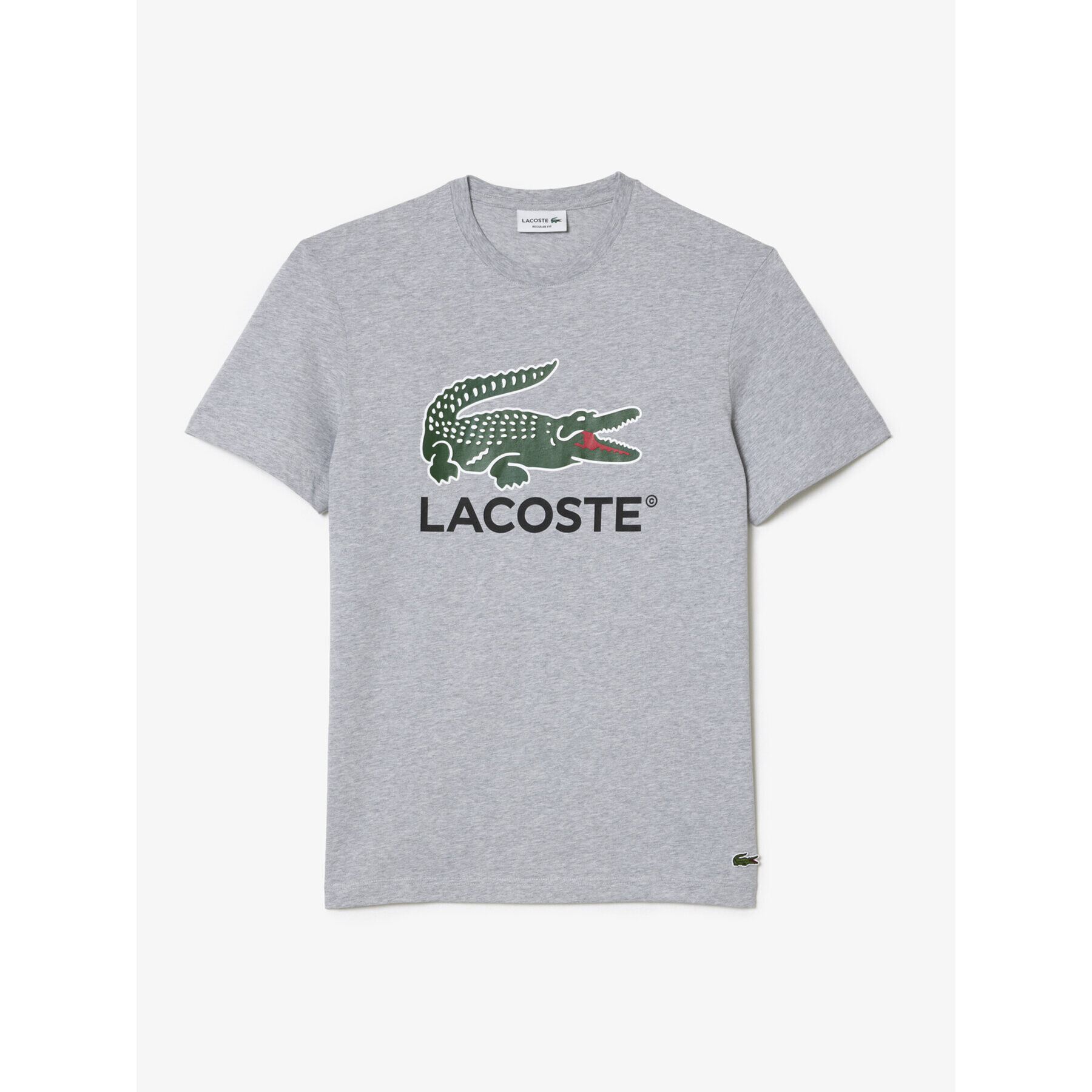 Lacoste Tricou TH1285 Gri Regular Fit - Pled.ro