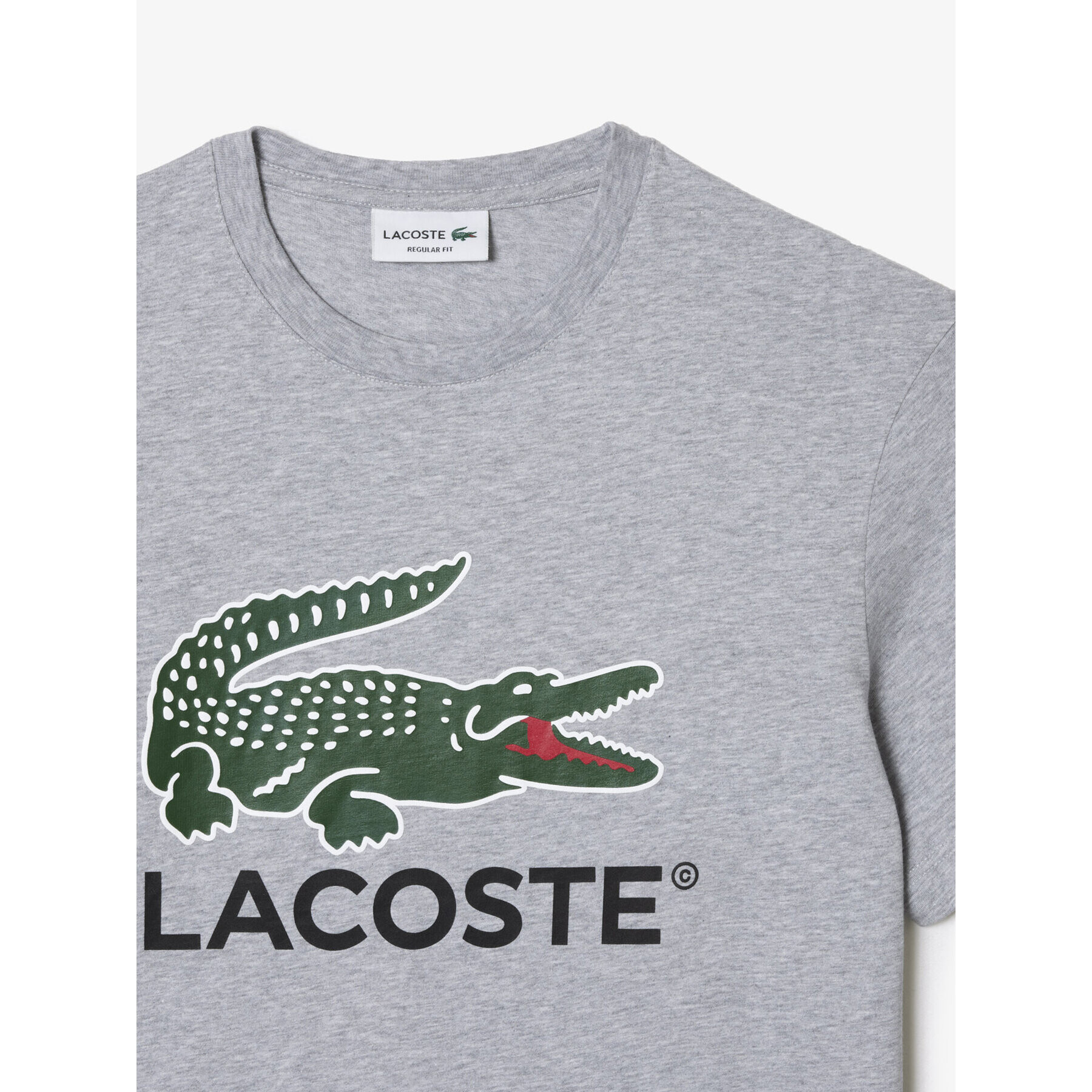 Lacoste Tricou TH1285 Gri Regular Fit - Pled.ro