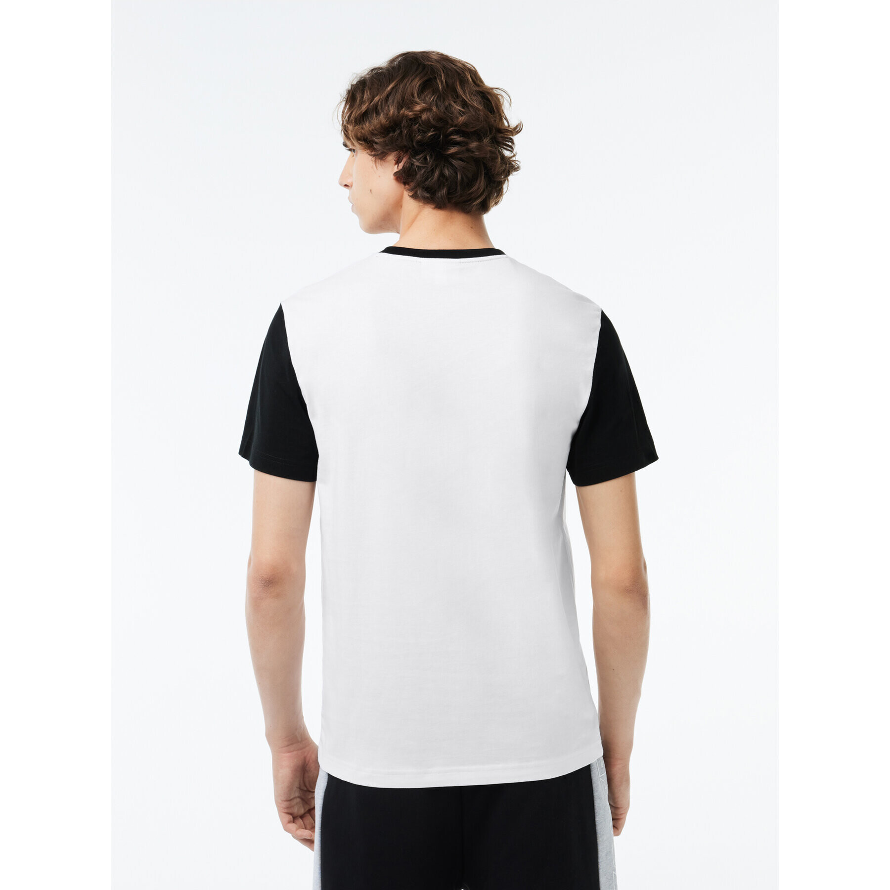 Lacoste Tricou TH1298 Alb Regular Fit - Pled.ro