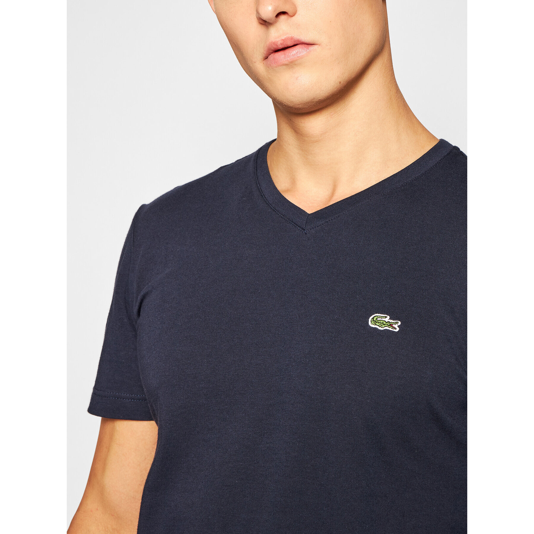 Lacoste Tricou TH2036 Bleumarin Regular Fit - Pled.ro