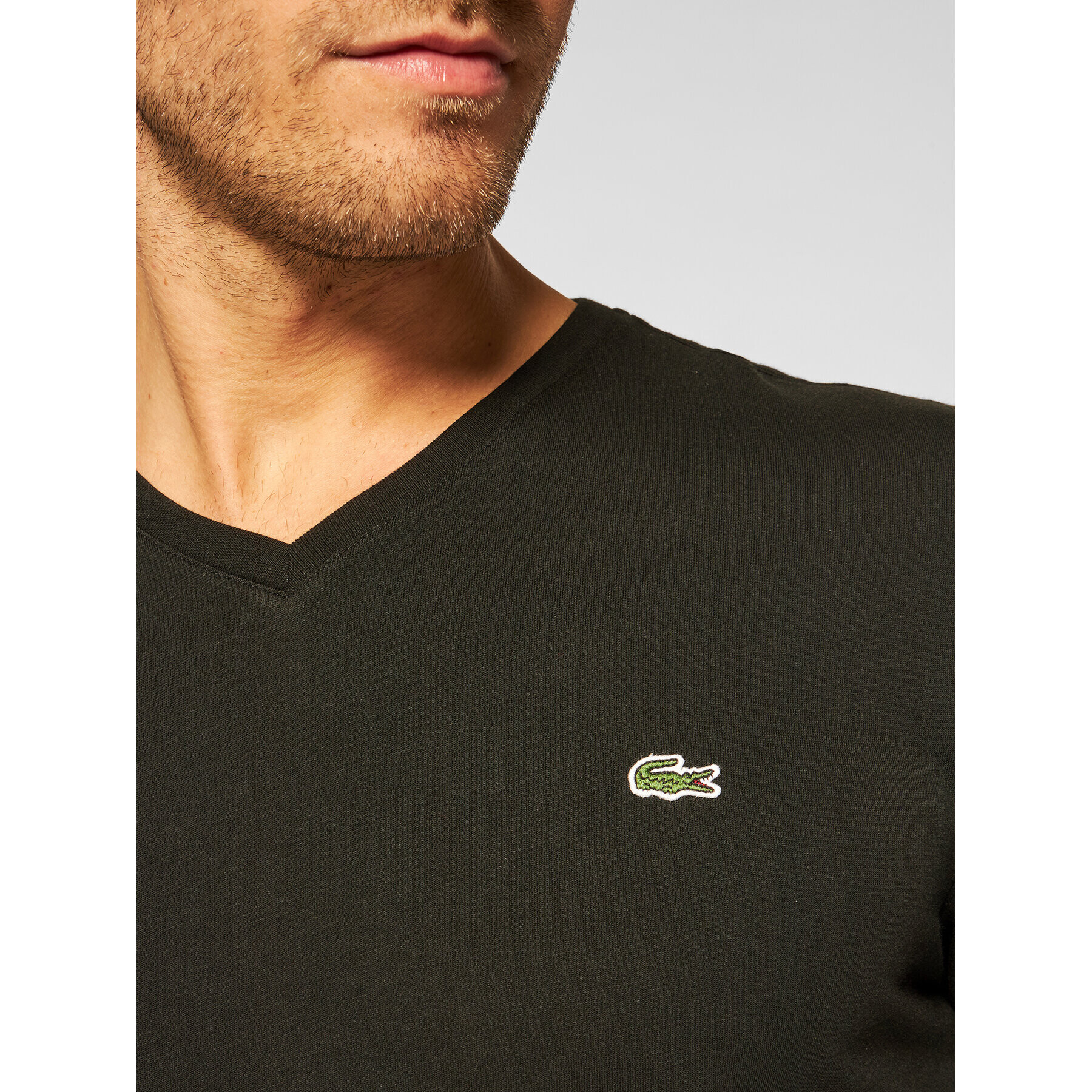 Lacoste Tricou TH2036 Negru Regular Fit - Pled.ro