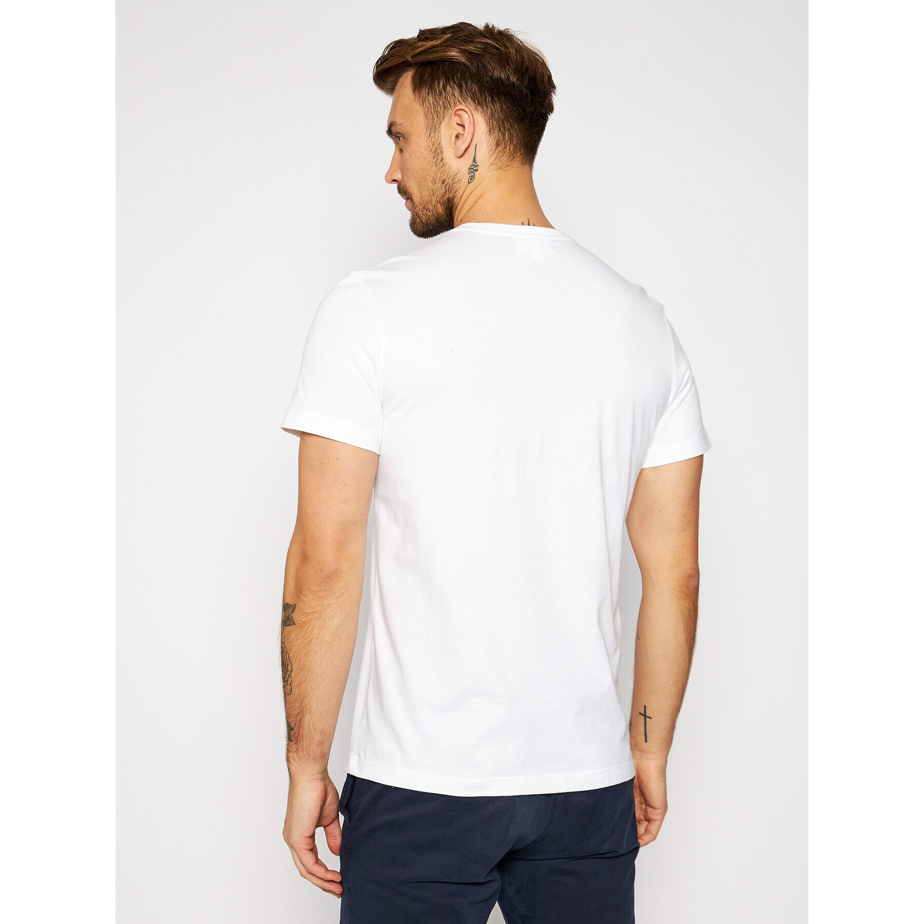 Lacoste Tricou TH2038 Alb Regular Fit - Pled.ro