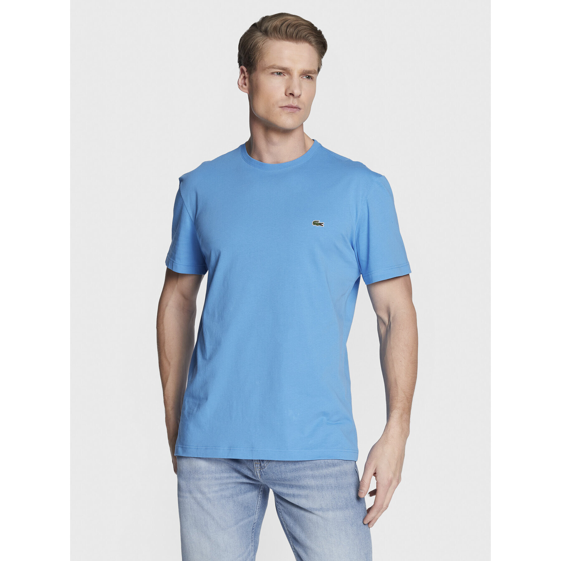 Lacoste Tricou TH2038 Albastru Regular Fit - Pled.ro