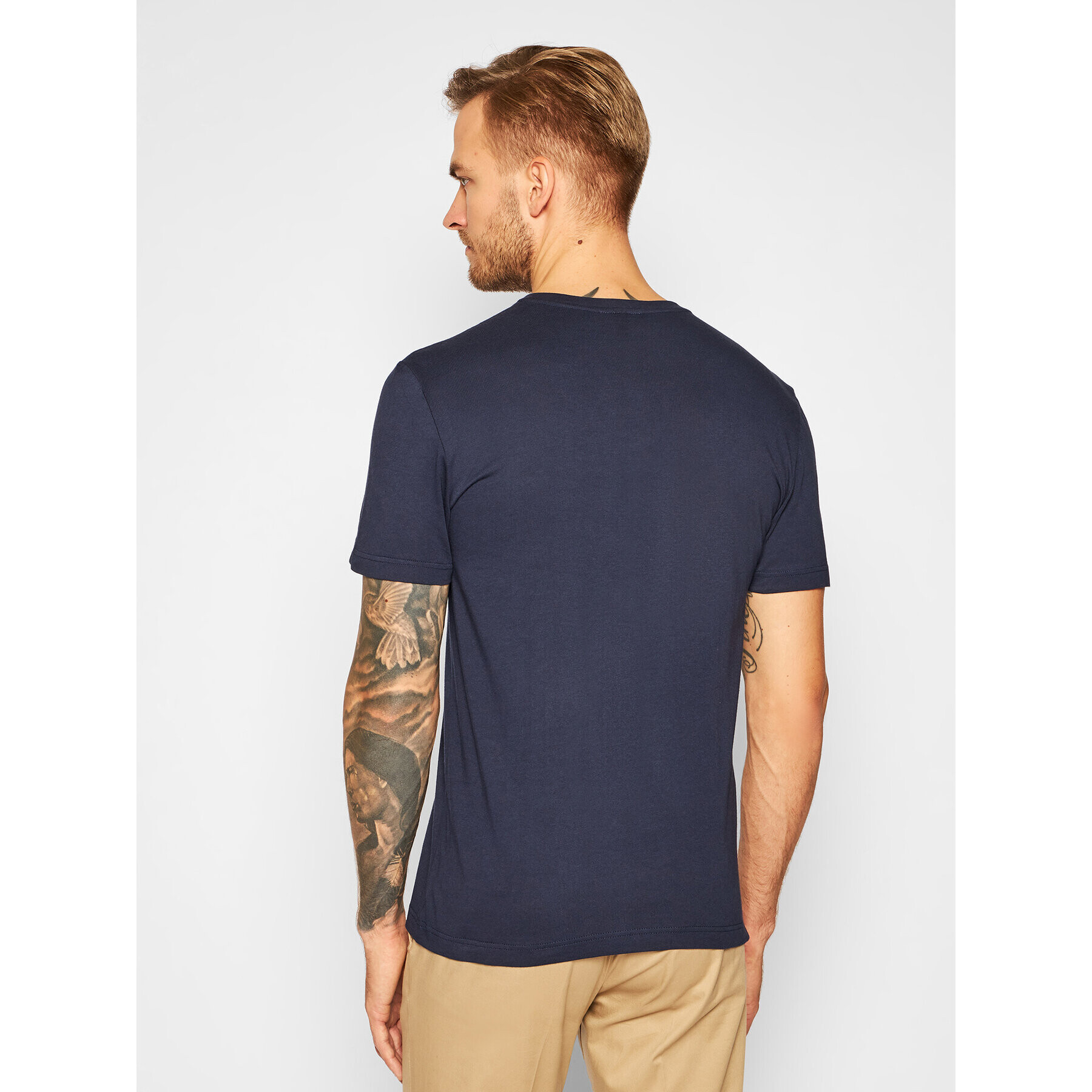 Lacoste Tricou TH2038 Bleumarin Regular Fit - Pled.ro