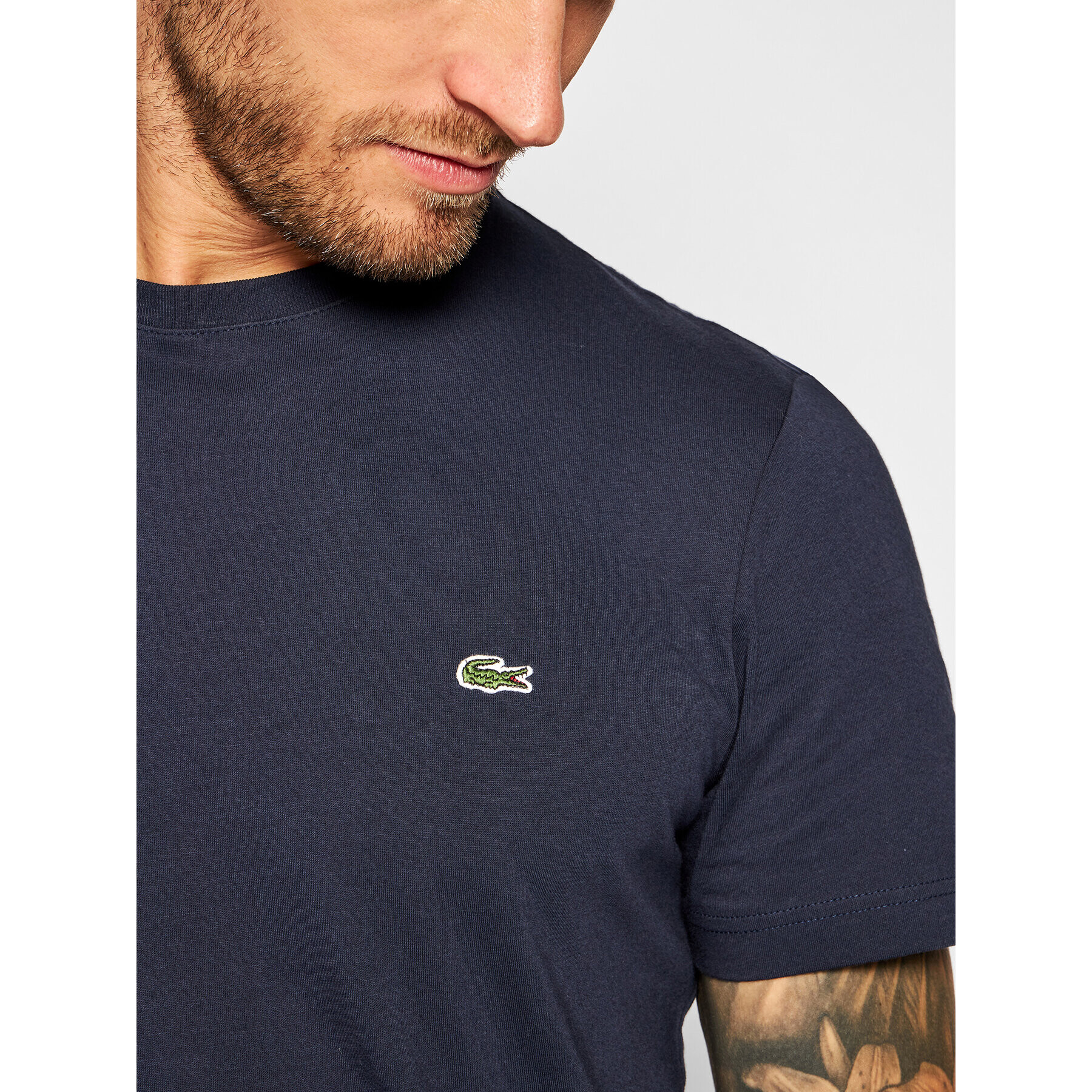 Lacoste Tricou TH2038 Bleumarin Regular Fit - Pled.ro