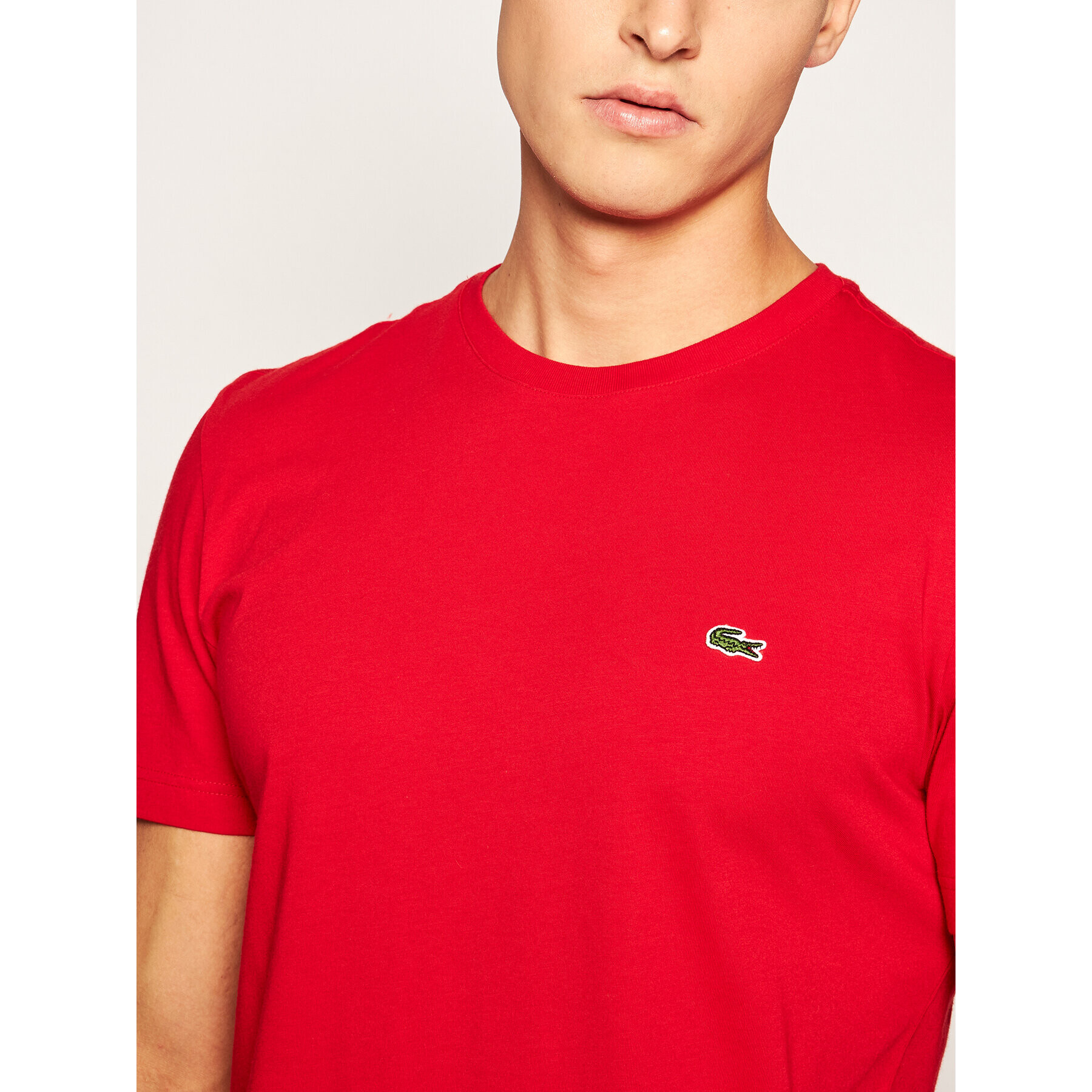 Lacoste Tricou TH2038 Roșu Regular Fit - Pled.ro