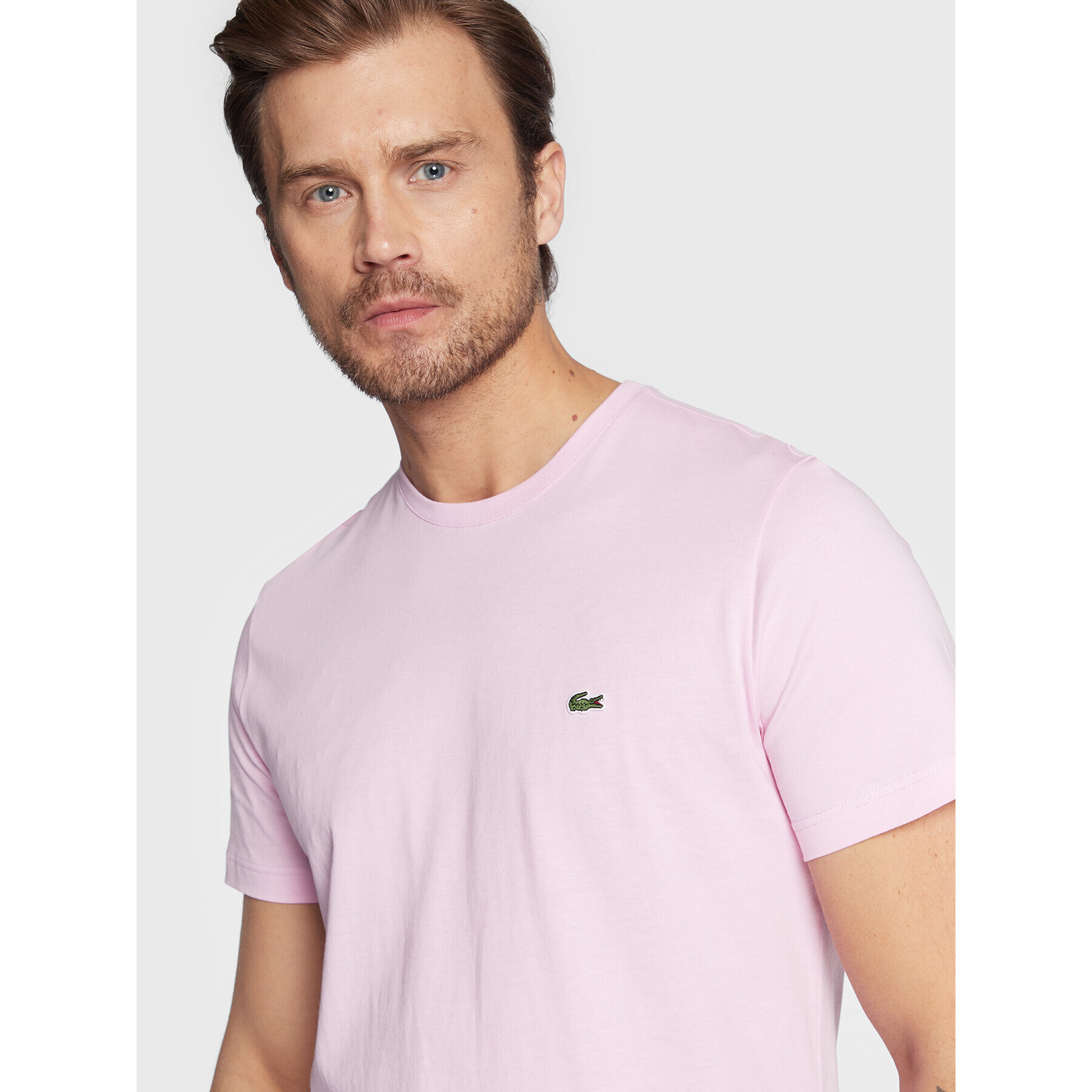 Lacoste Tricou TH2038 Roz Regular Fit - Pled.ro