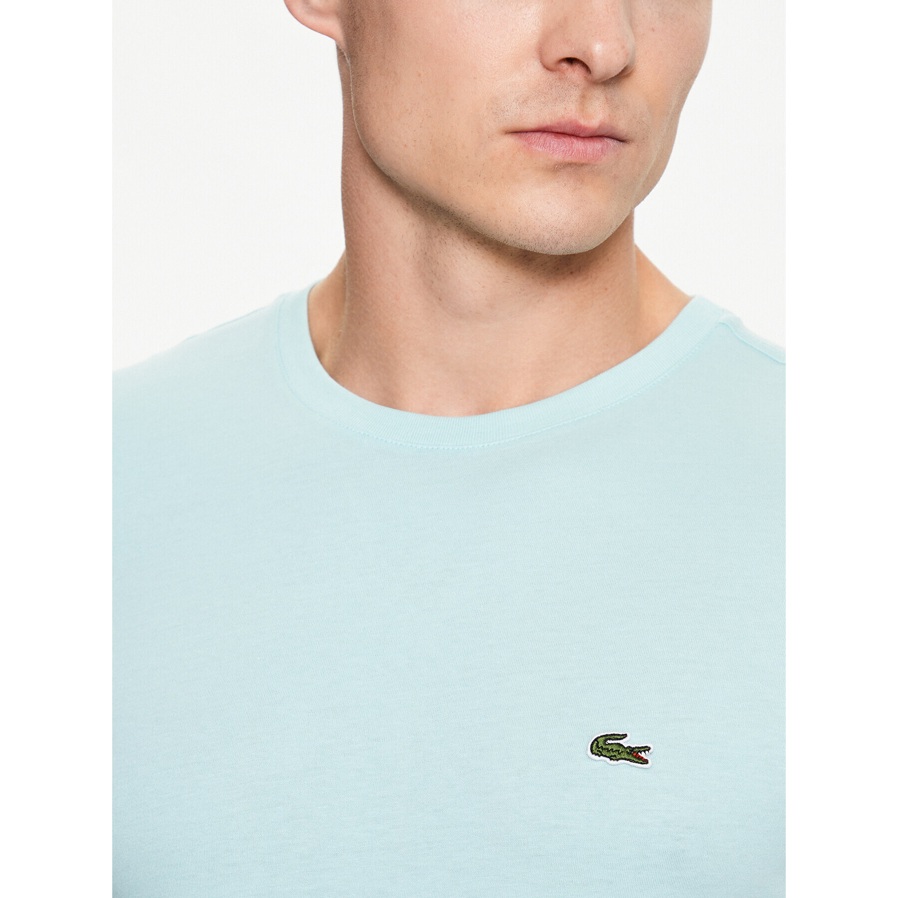 Lacoste Tricou TH2038 Verde Regular Fit - Pled.ro