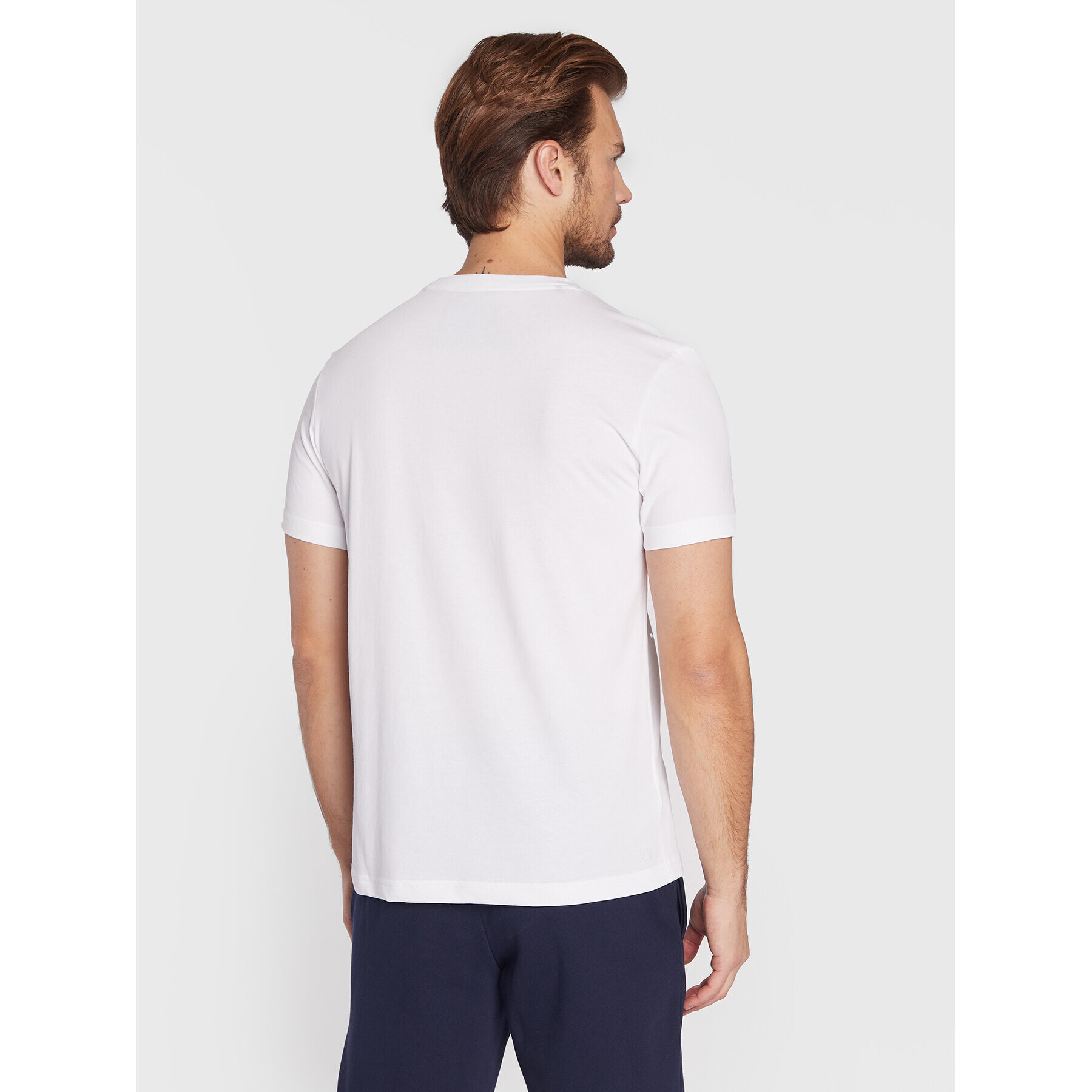 Lacoste Tricou TH2042 Alb Regular Fit - Pled.ro