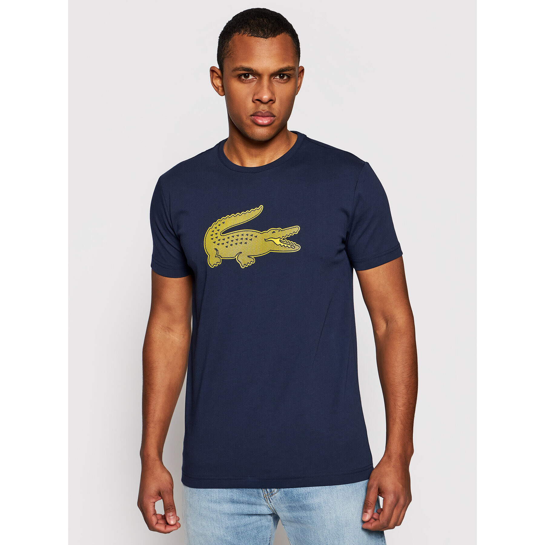 Lacoste Tricou TH2042 Bleumarin Regular Fit - Pled.ro