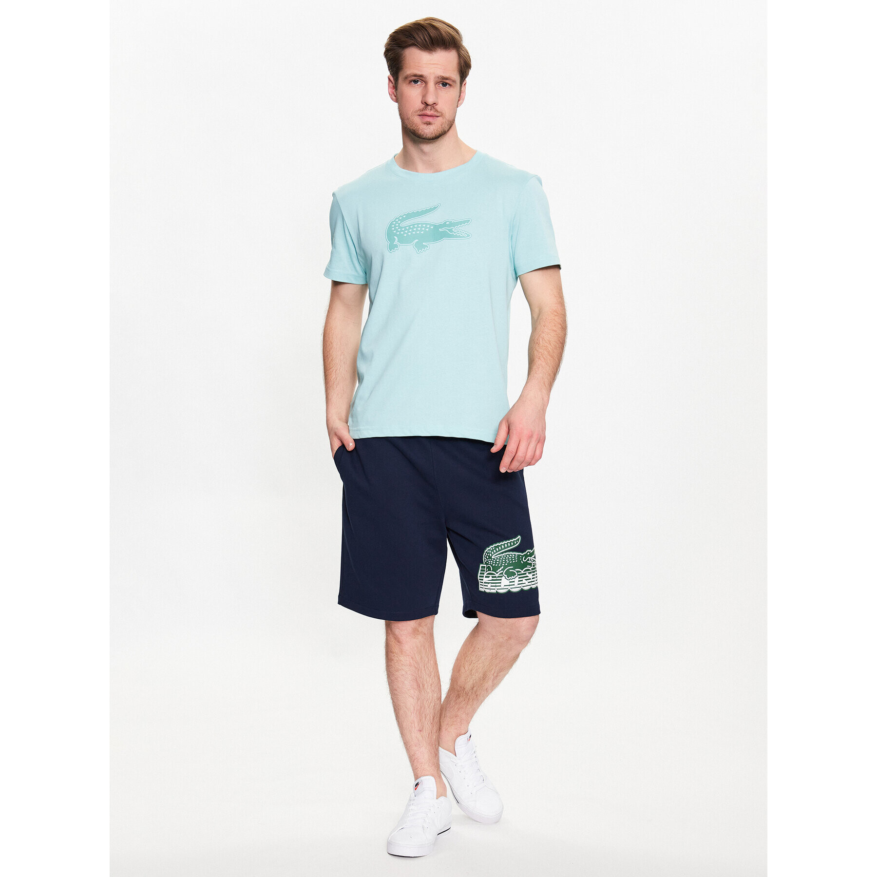 Lacoste Tricou TH2042 Colorat Regular Fit - Pled.ro