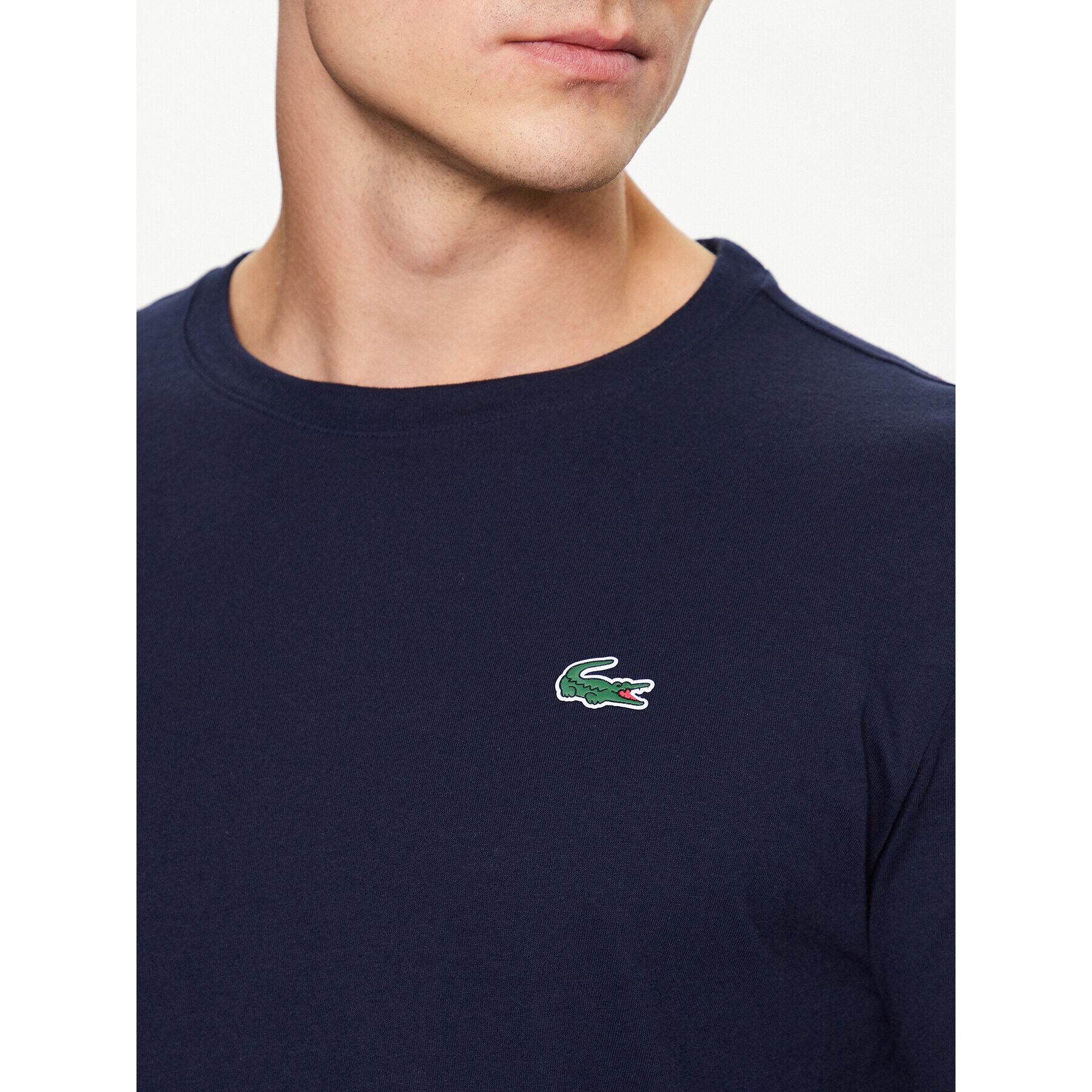 Lacoste Tricou TH2116 Bleumarin Regular Fit - Pled.ro