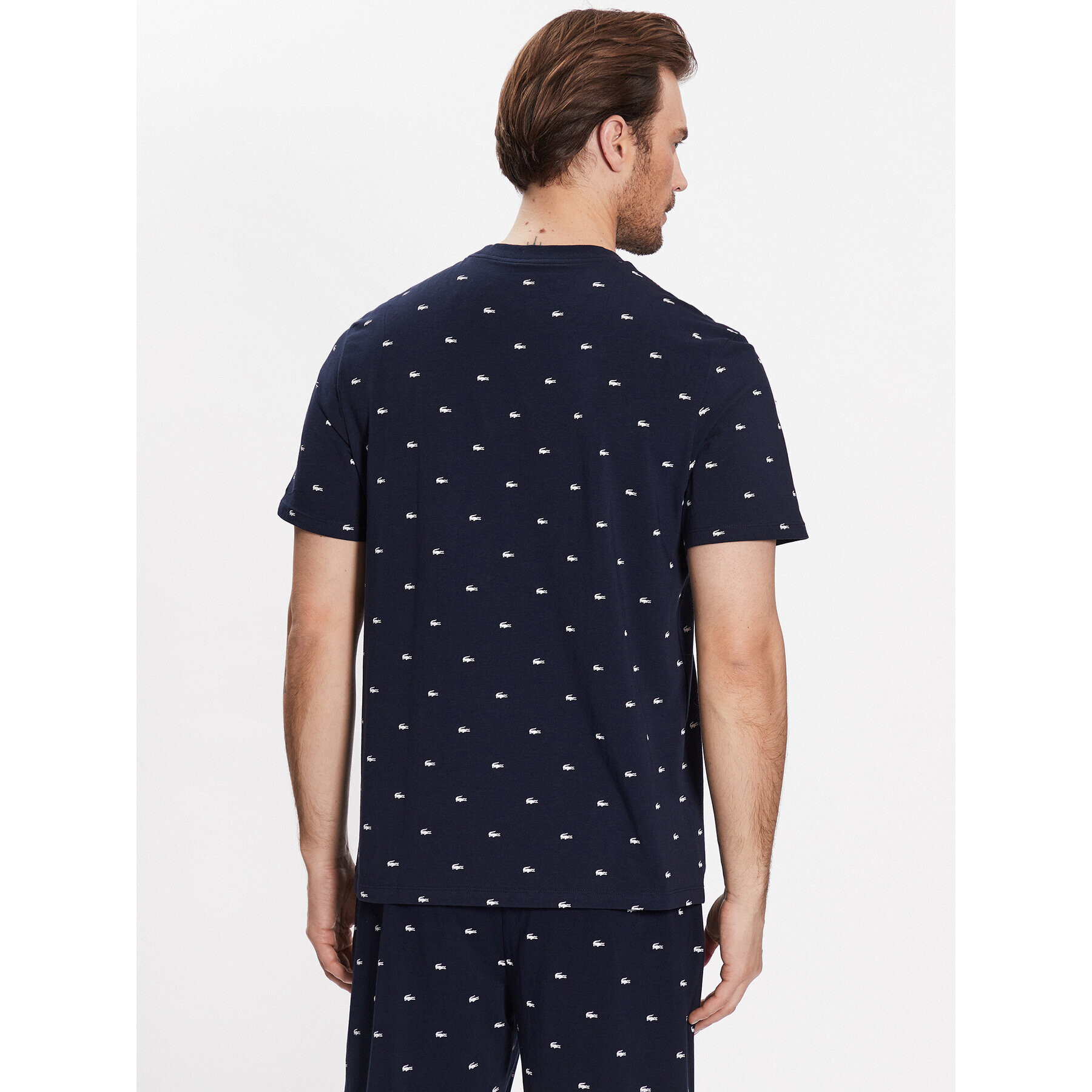 Lacoste Tricou TH4061 Bleumarin Regular Fit - Pled.ro