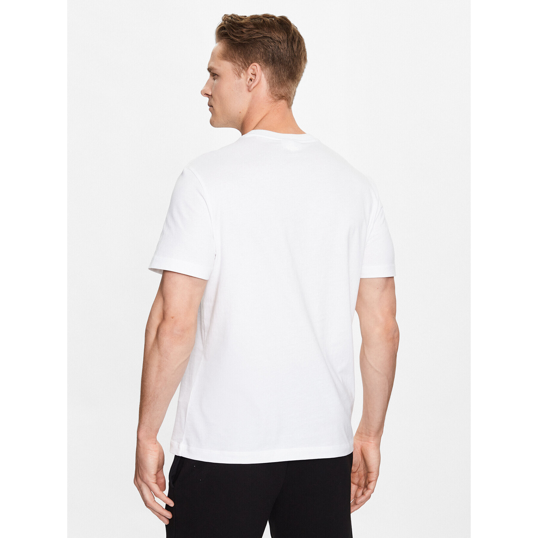 Lacoste Tricou TH4191 Alb Regular Fit - Pled.ro