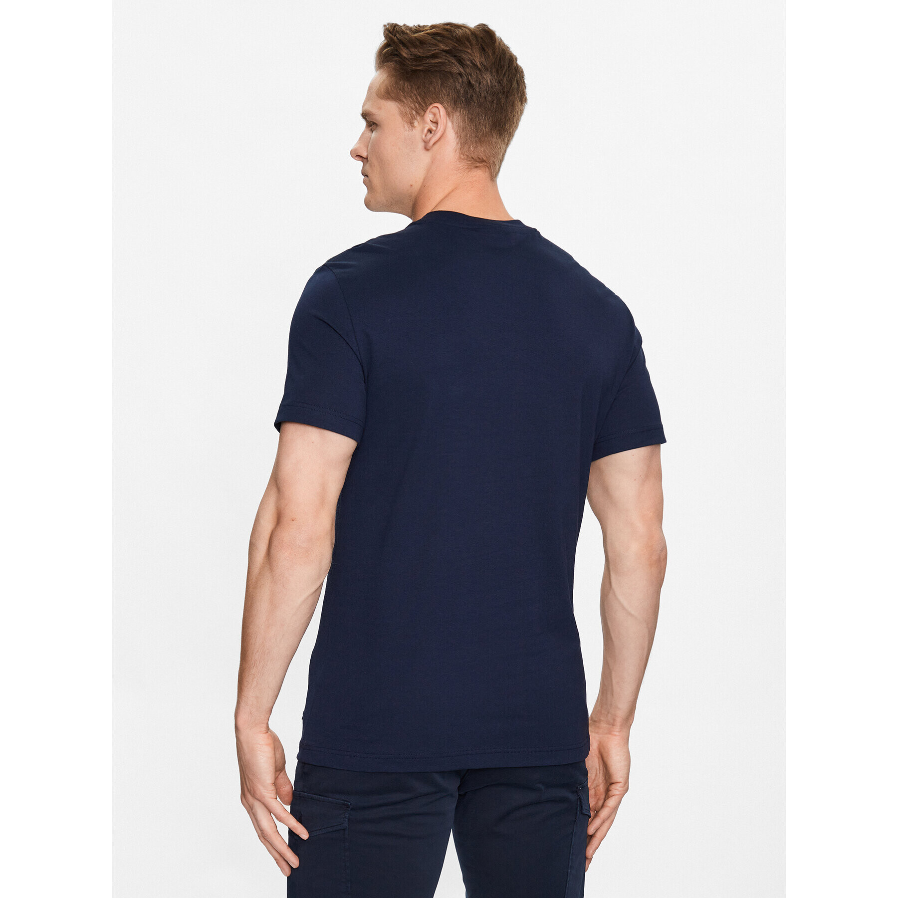 Lacoste Tricou TH5070 Bleumarin Regular Fit - Pled.ro