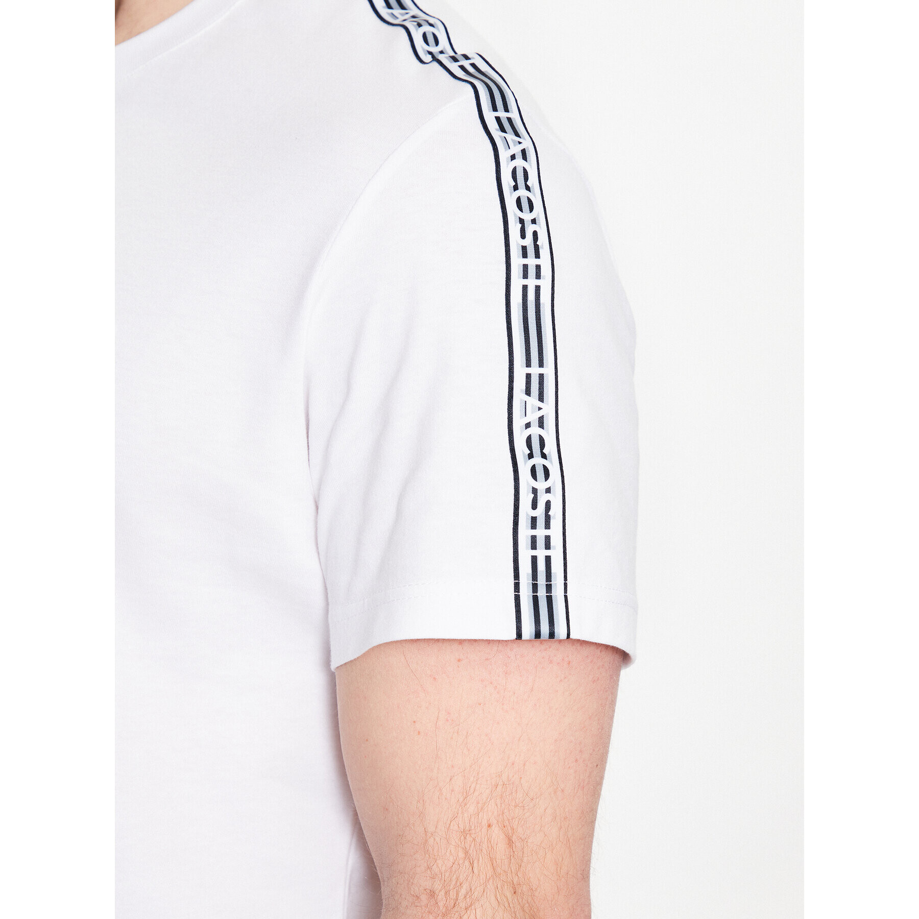 Lacoste Tricou TH5071 Alb Regular Fit - Pled.ro