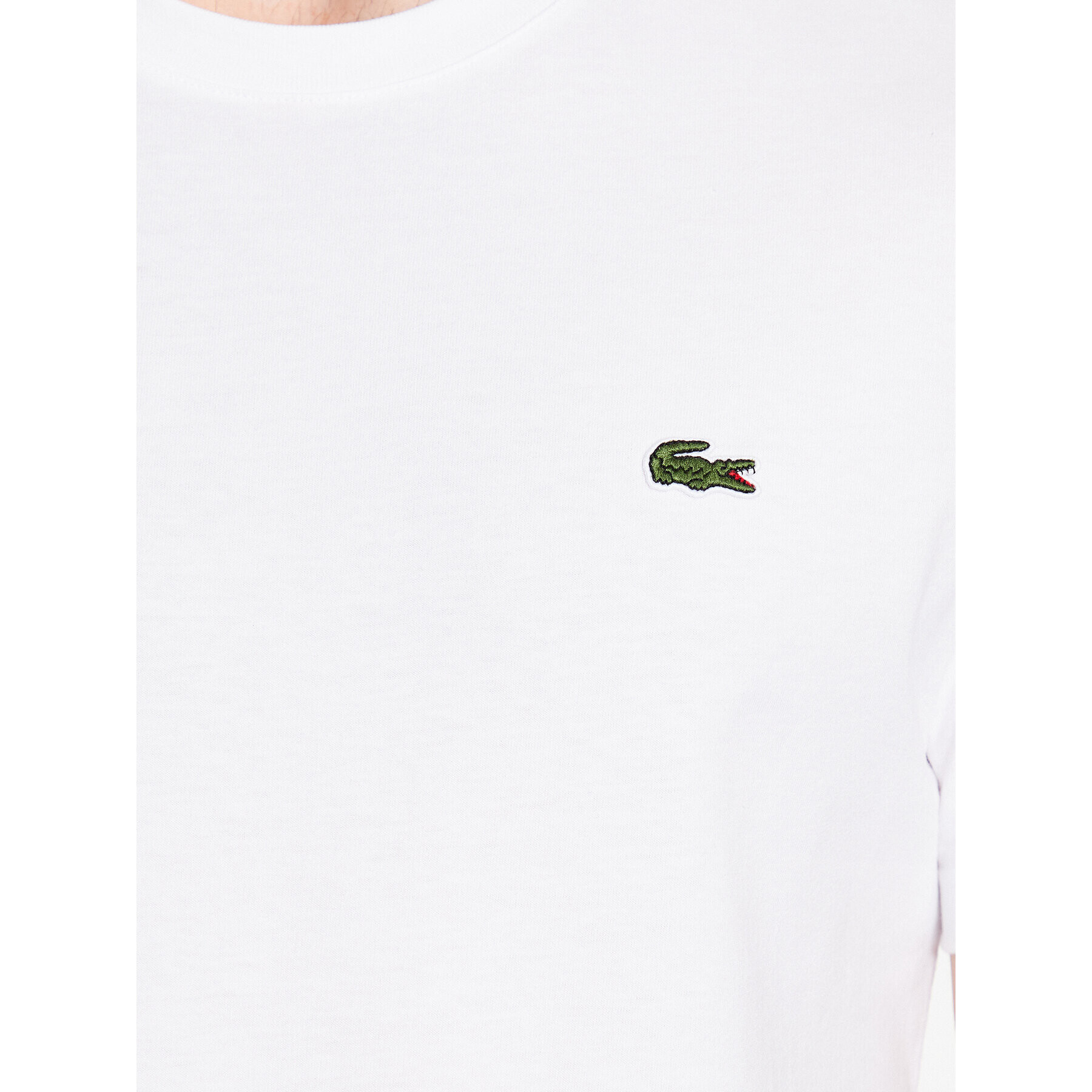 Lacoste Tricou TH5071 Alb Regular Fit - Pled.ro