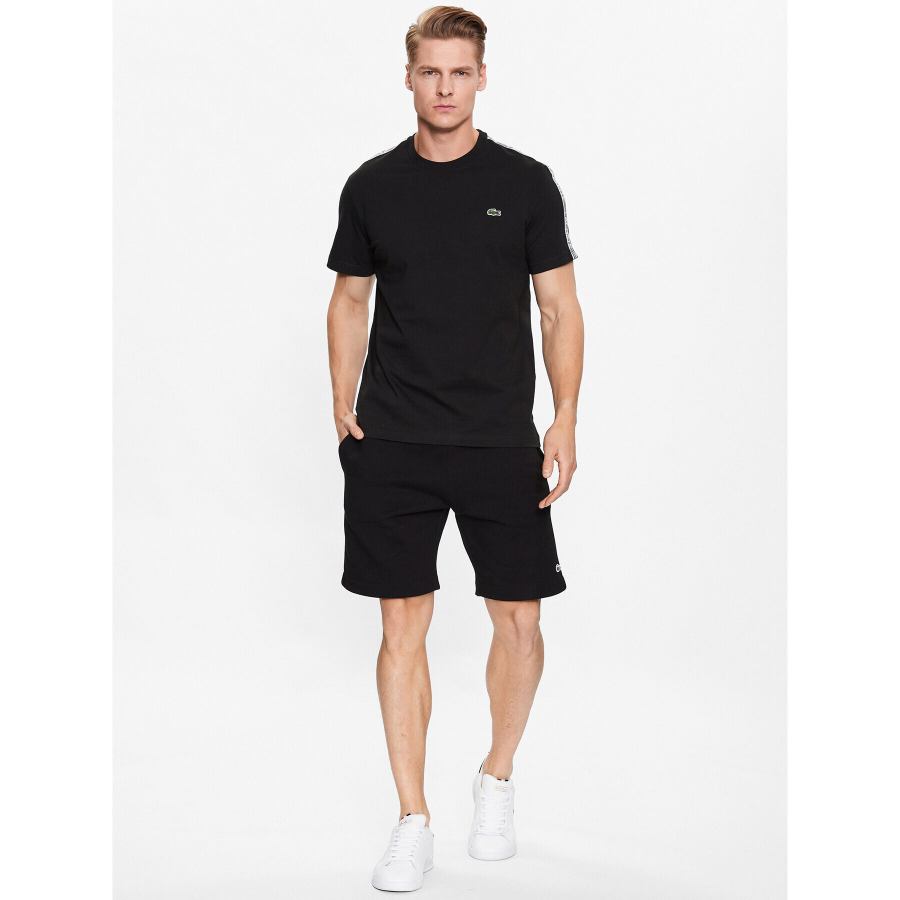 Lacoste Tricou TH5071 Negru Regular Fit - Pled.ro