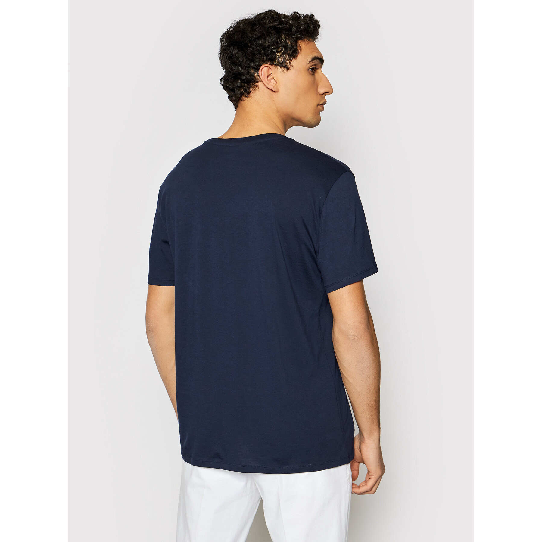 Lacoste Tricou TH6709 Bleumarin Regular Fit - Pled.ro