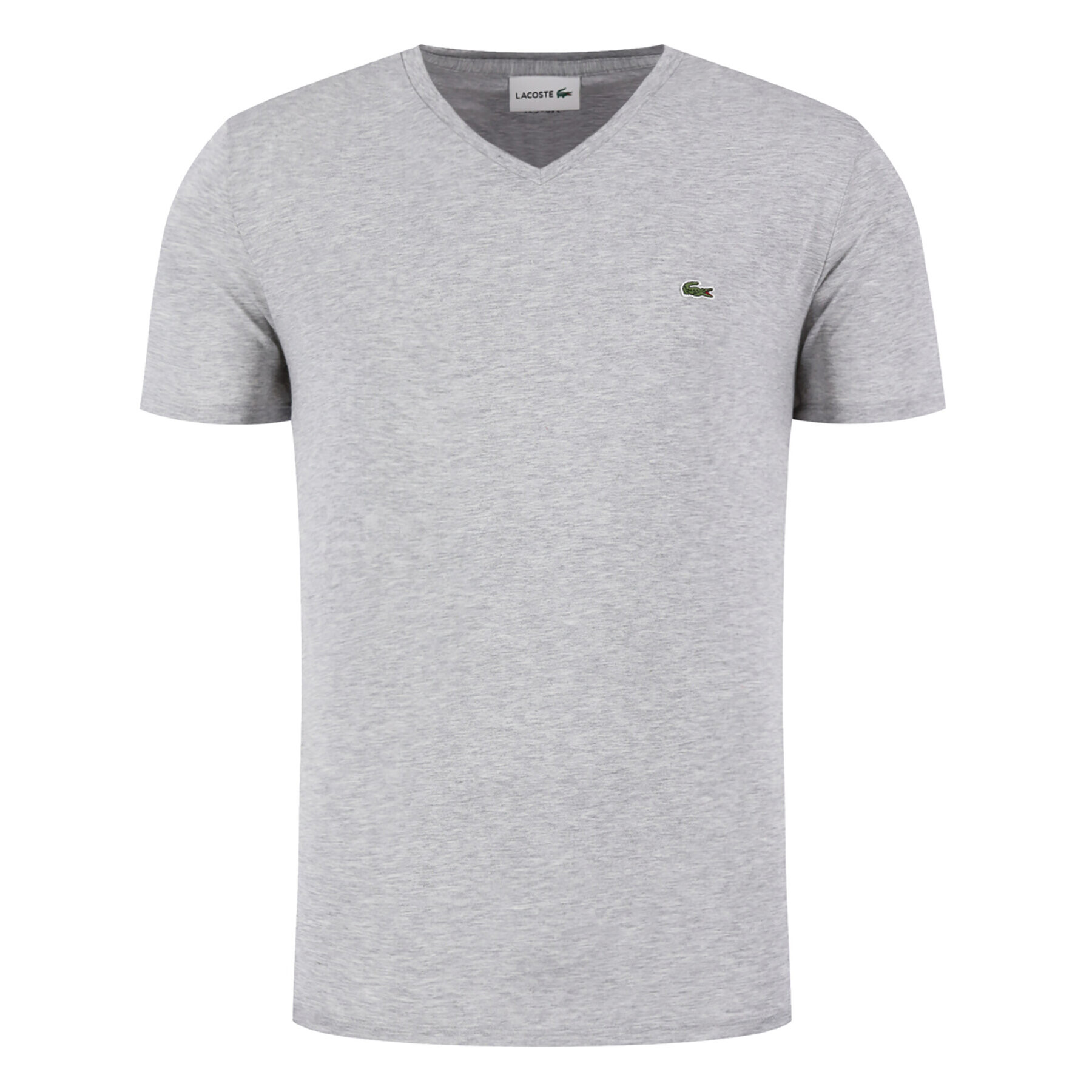 Lacoste Tricou TH6710 Gri Regular Fit - Pled.ro