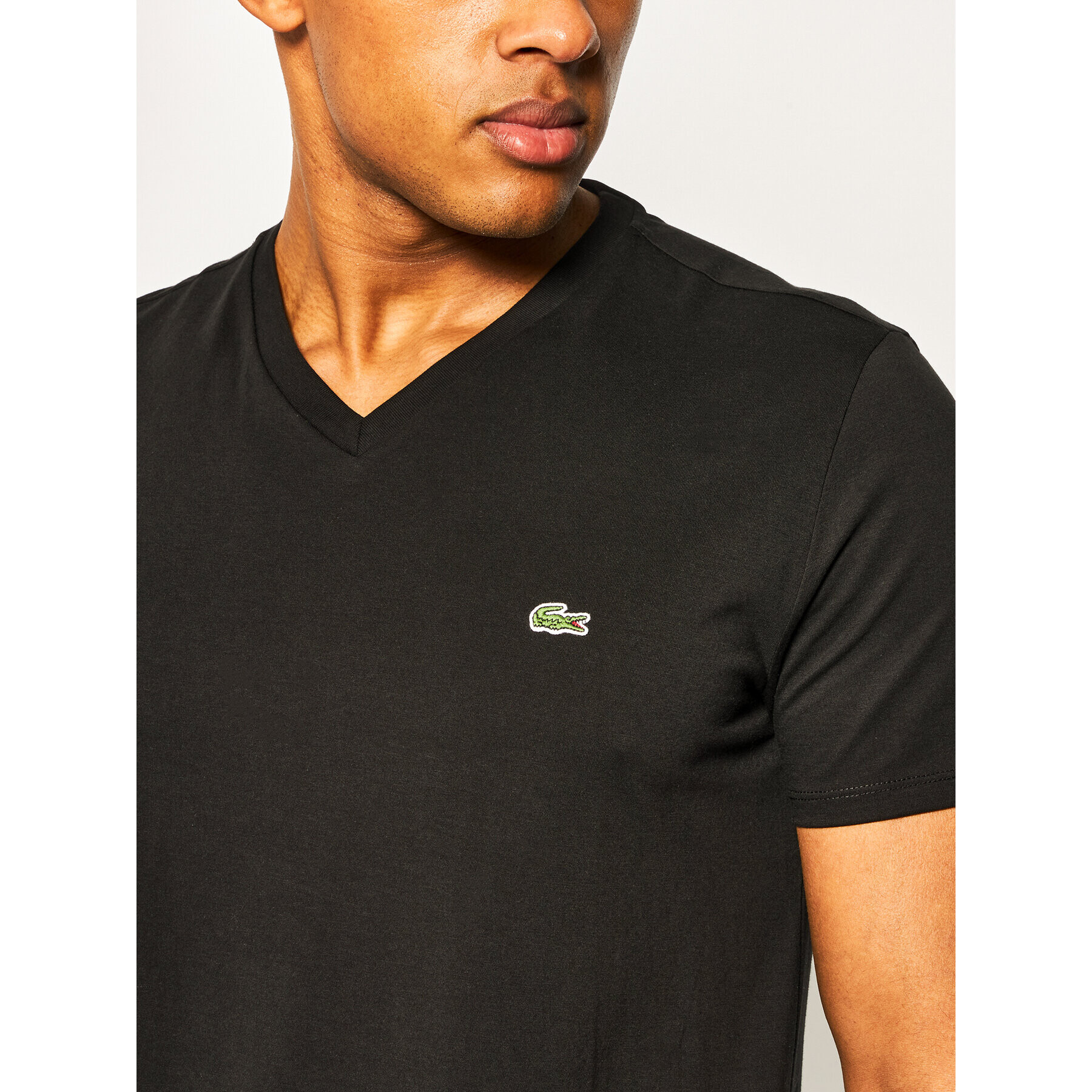 Lacoste Tricou TH6710 Negru Regular Fit - Pled.ro