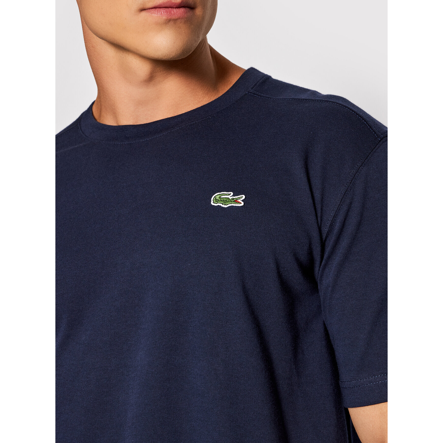 Lacoste Tricou TH7618 Bleumarin Regular Fit - Pled.ro