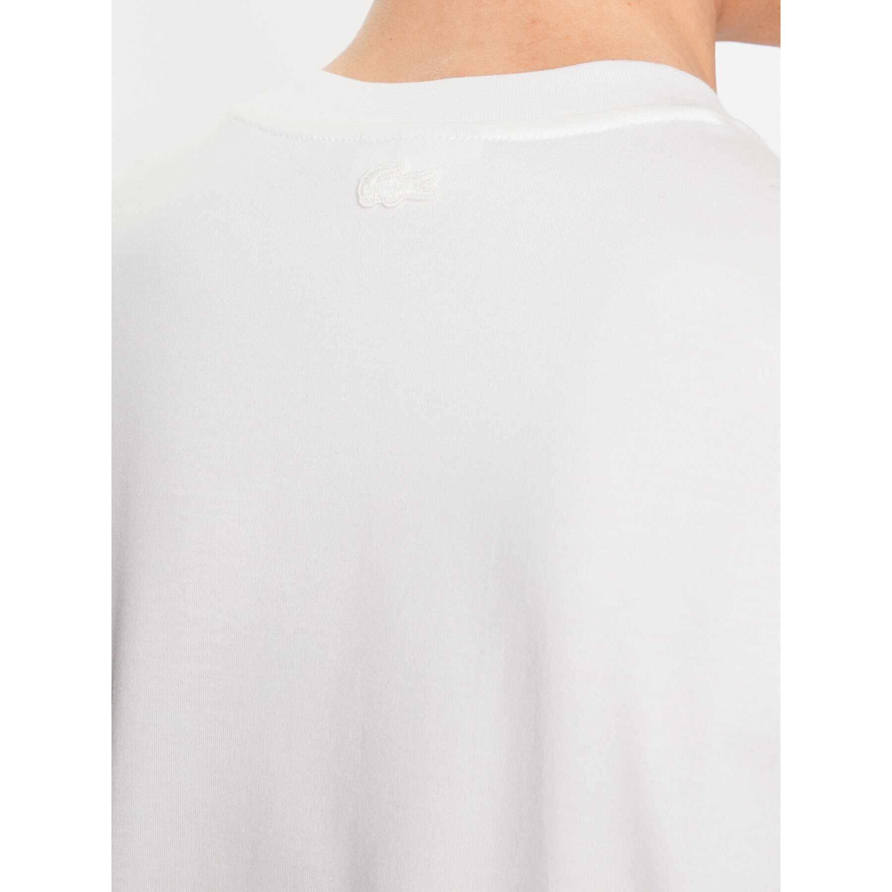 Lacoste Tricou TH8462 Écru Regular Fit - Pled.ro