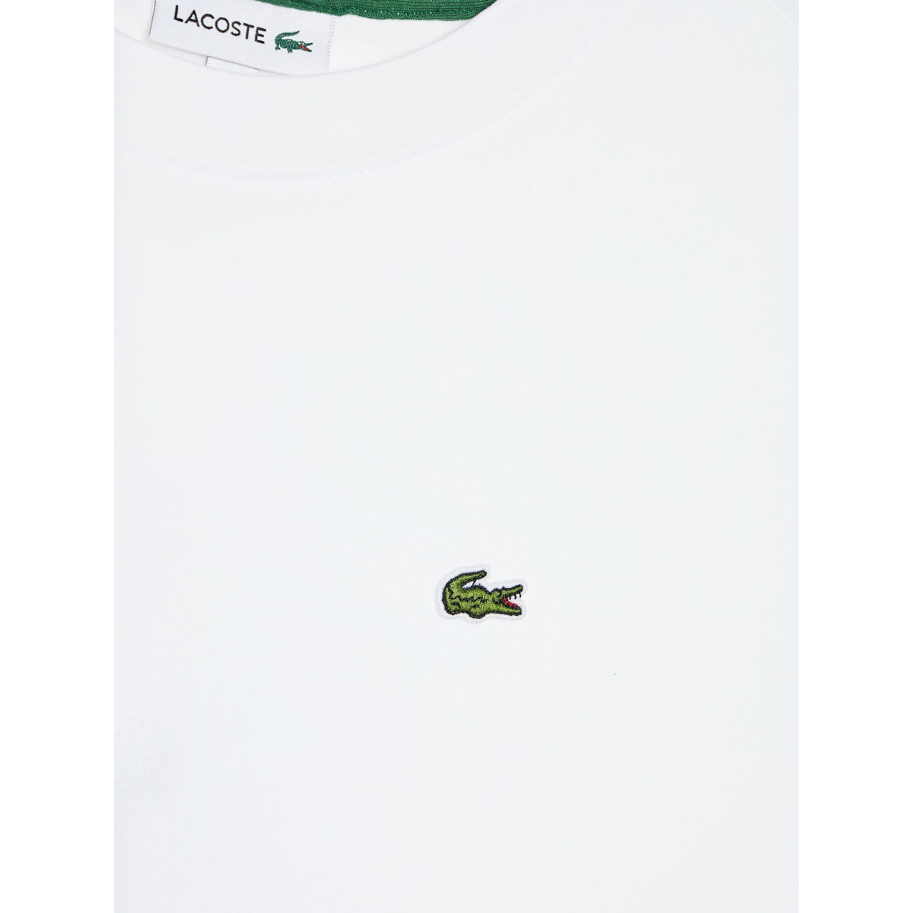 Lacoste Tricou TJ1122 Alb Regular Fit - Pled.ro