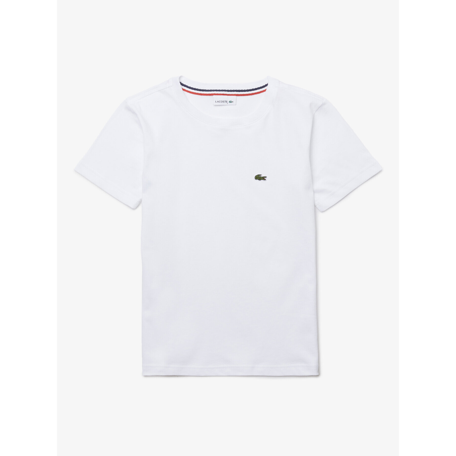 Lacoste Tricou TJ1442 Alb Regular Fit - Pled.ro