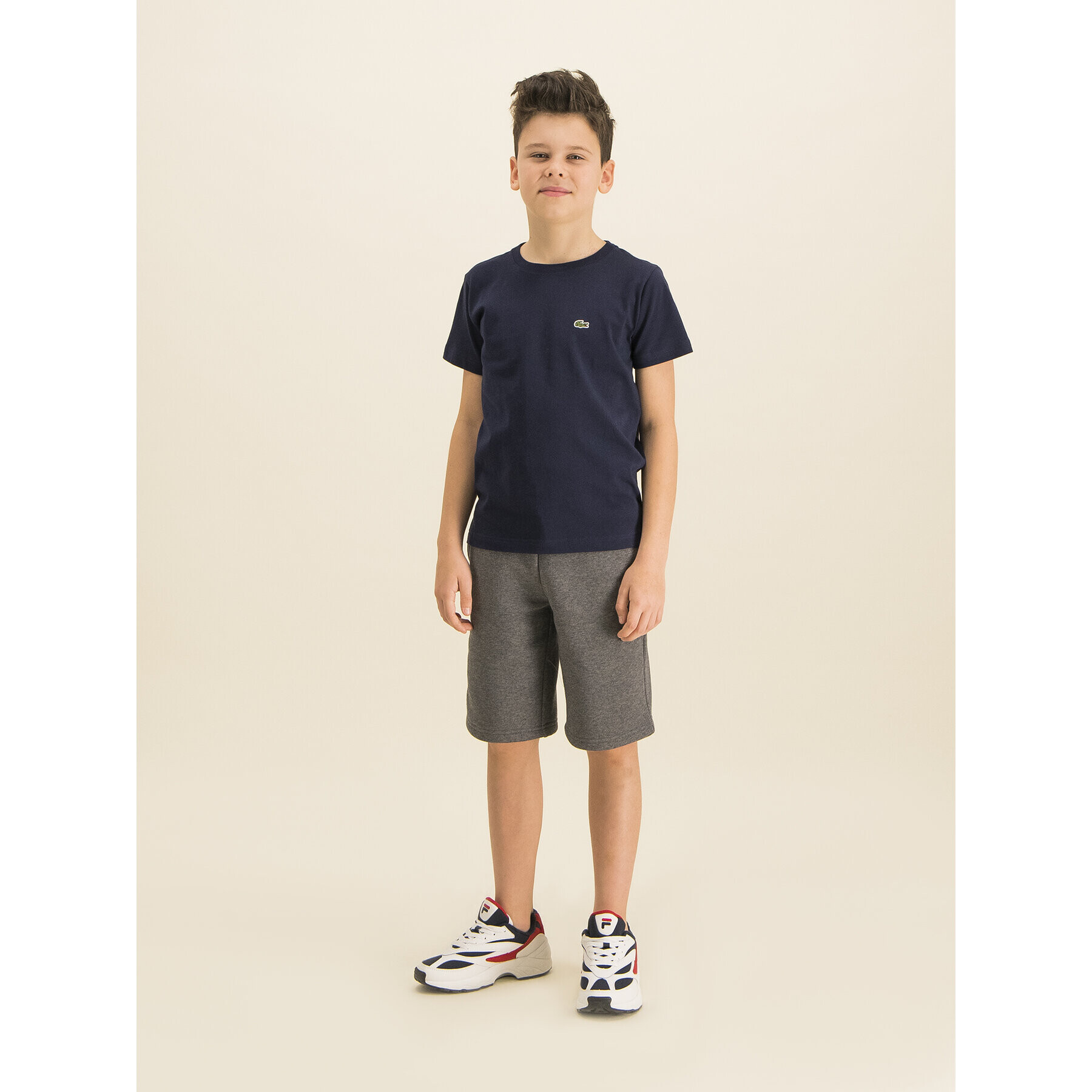 Lacoste Tricou TJ1442 Bleumarin Regular Fit - Pled.ro