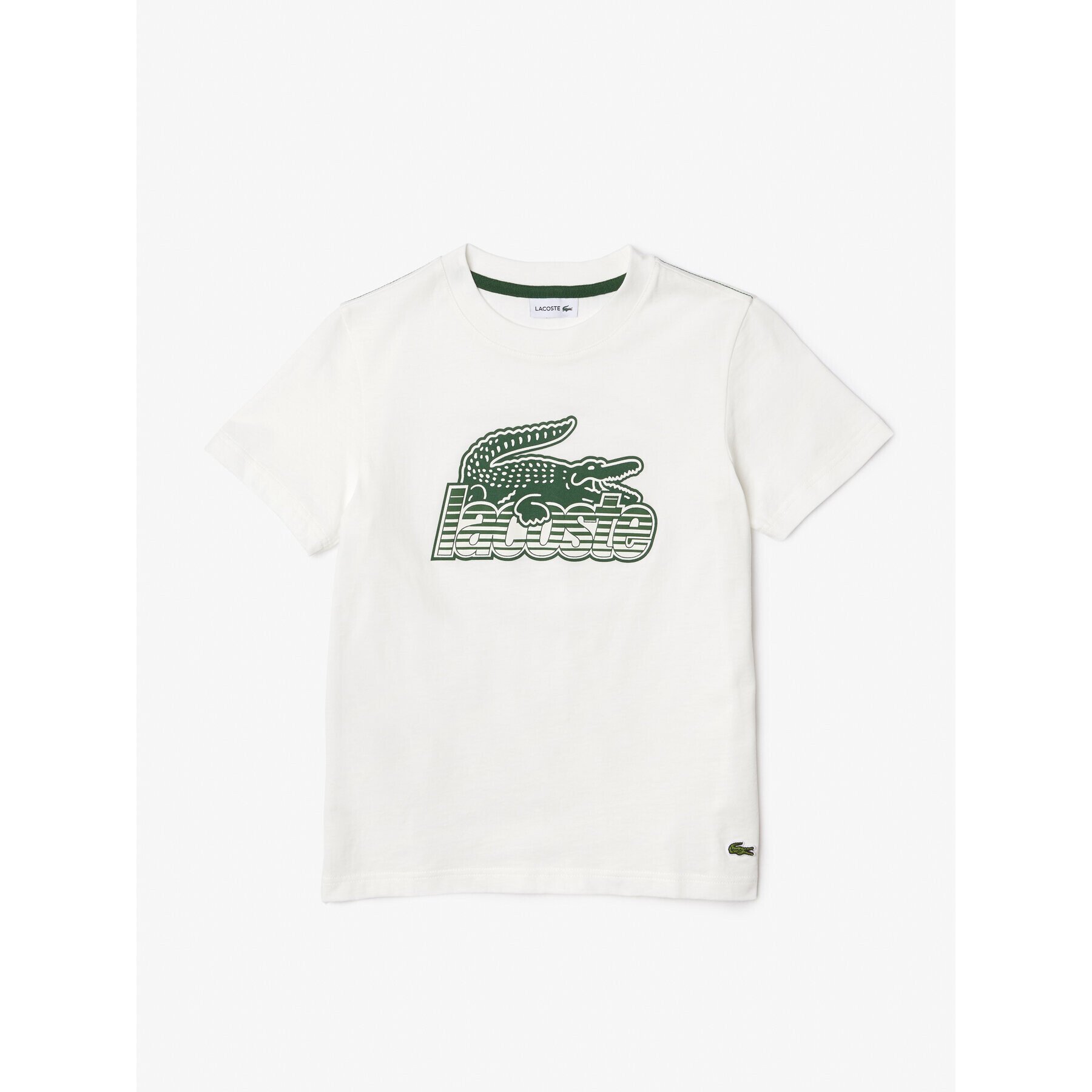 Lacoste Tricou TJ5328 Écru Regular Fit - Pled.ro