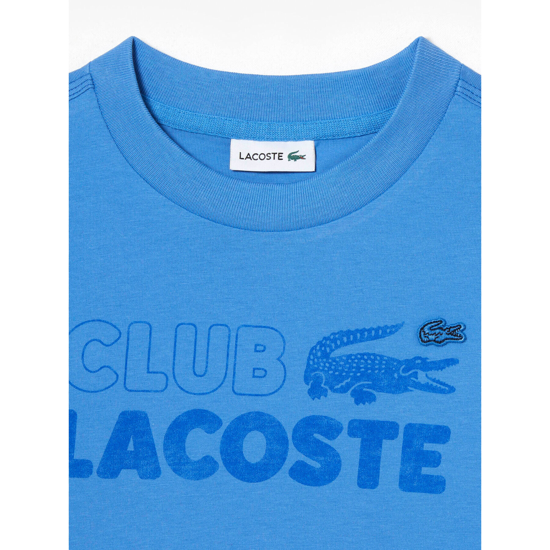 Lacoste Tricou TJ5484 Albastru Regular Fit - Pled.ro