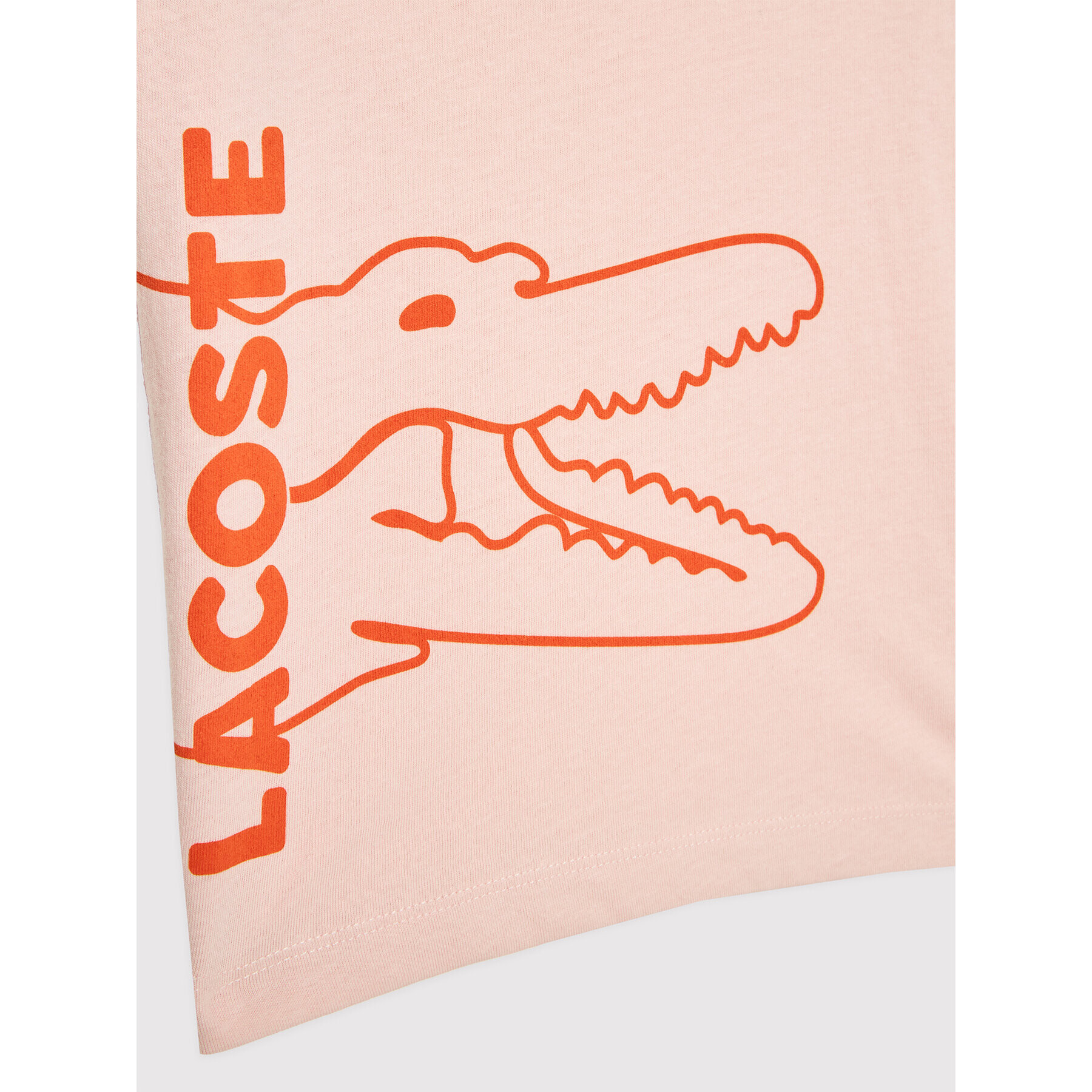 Lacoste Tricou TJ6847 Roz Regular Fit - Pled.ro